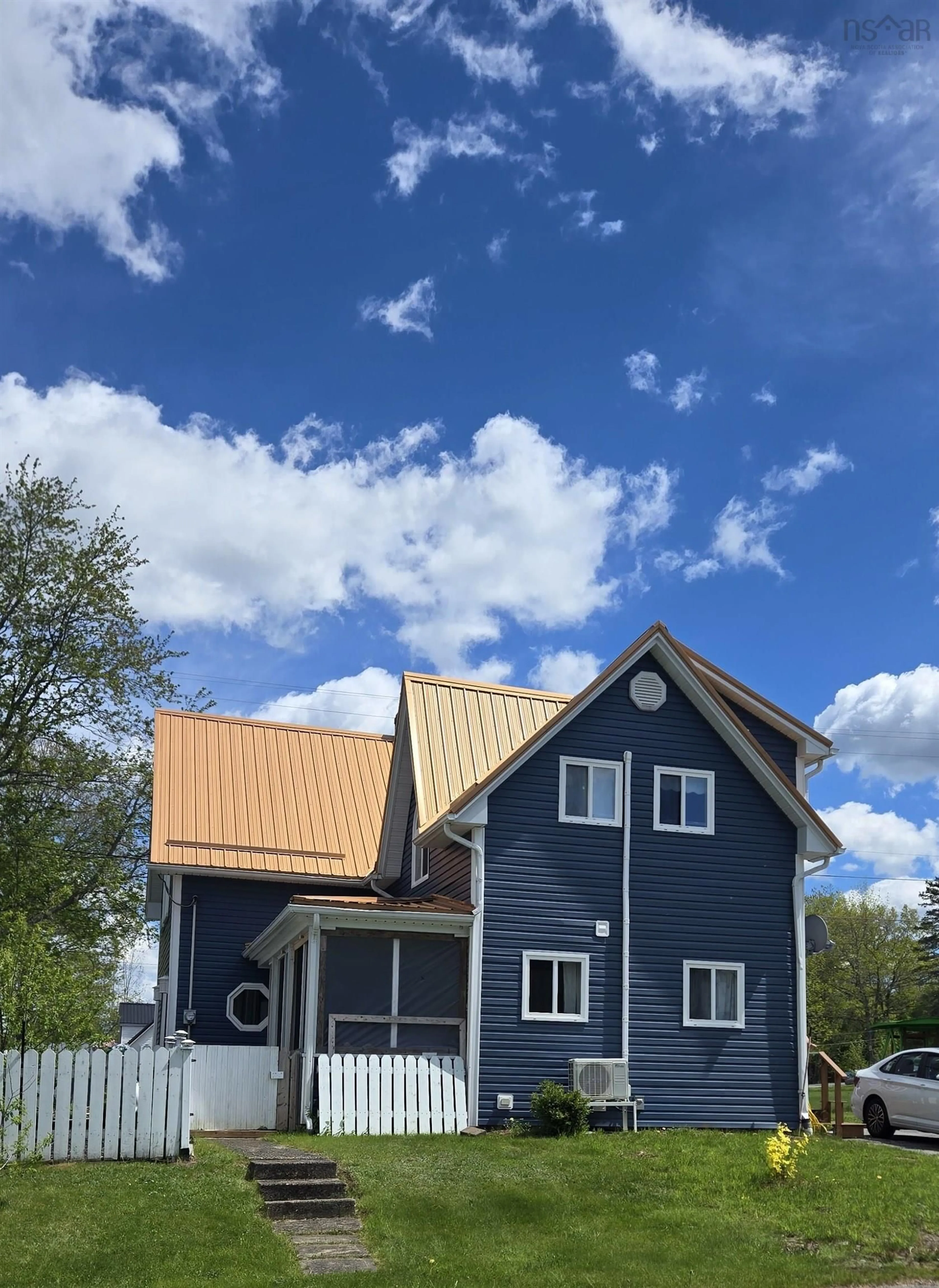 Home with vinyl exterior material, street for 4935 Highway 10, New Germany Nova Scotia B0R 1E0