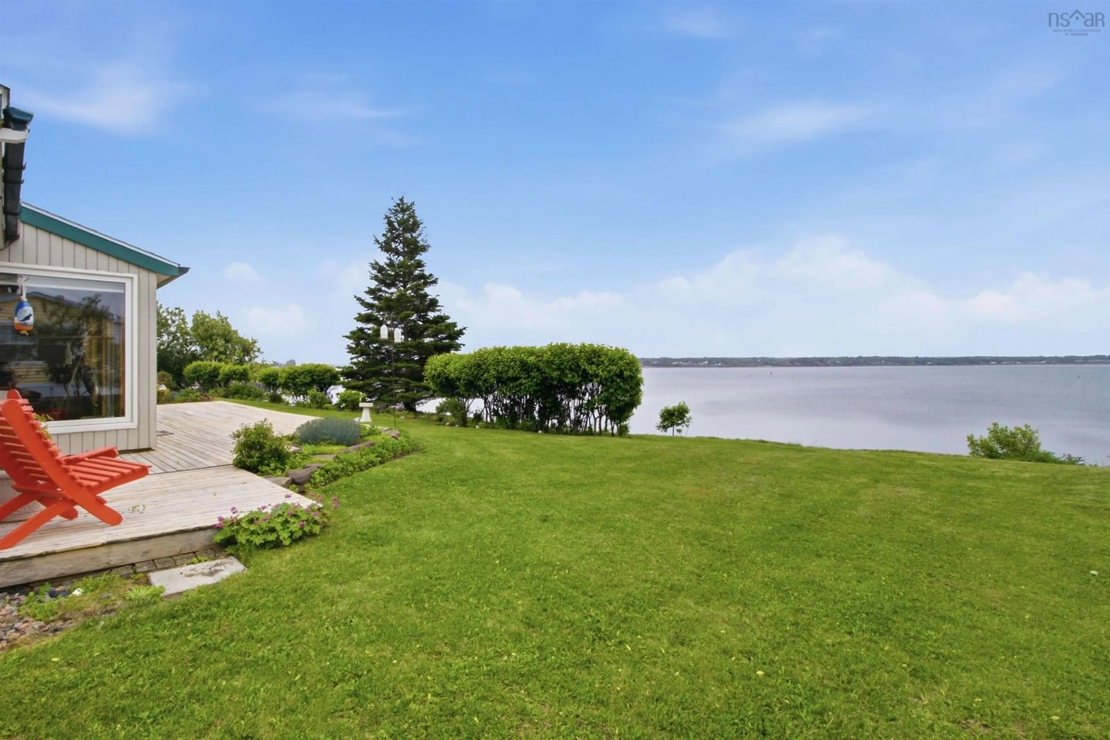 Patio, water/lake/river/ocean view for 199 Pugwash Point Rd, Pugwash Nova Scotia B0K 1L0