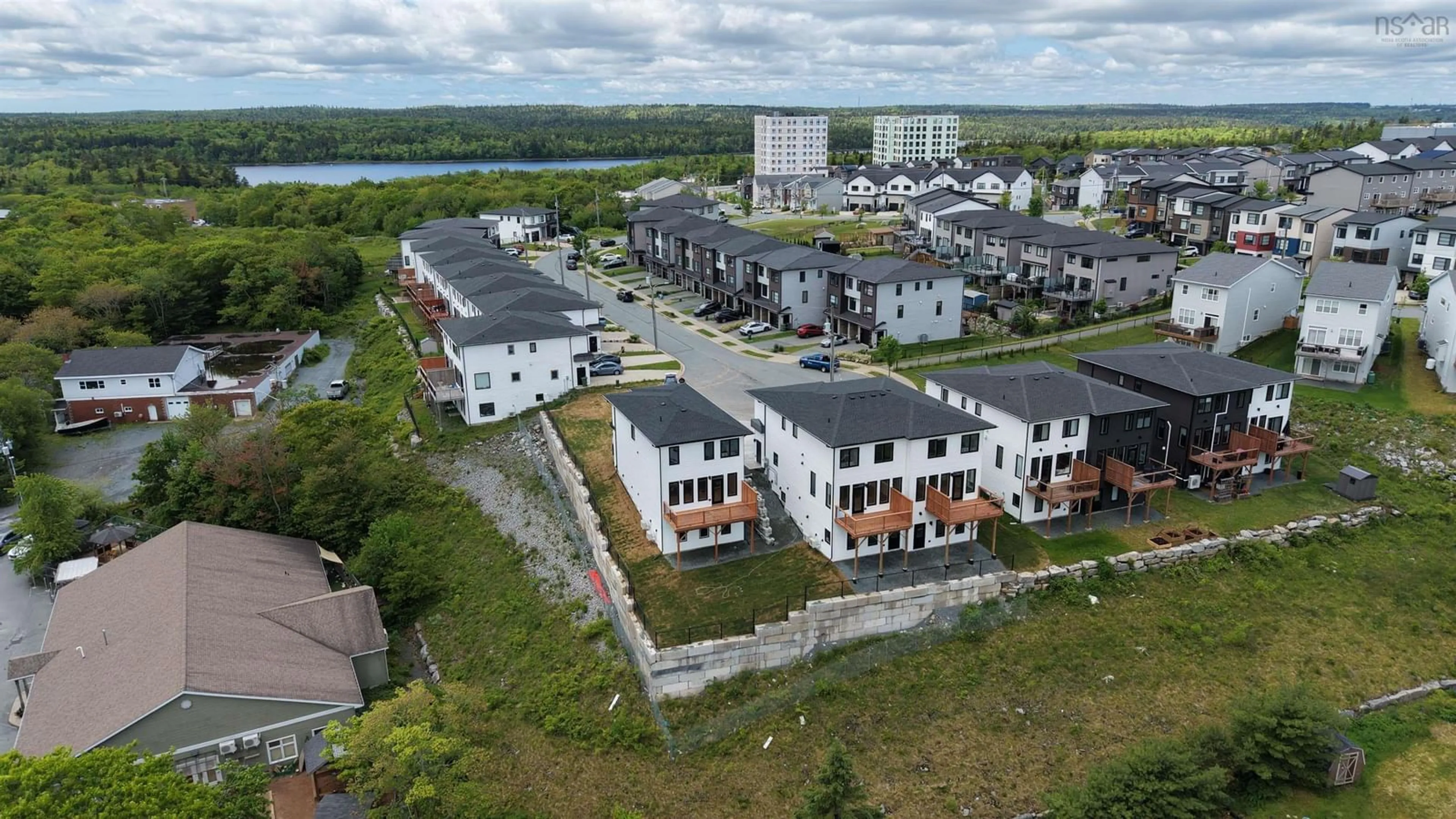 A pic from outside/outdoor area/front of a property/back of a property/a pic from drone, unknown for 69 Grenoble Crt, Long Lake Nova Scotia B3P 0J8