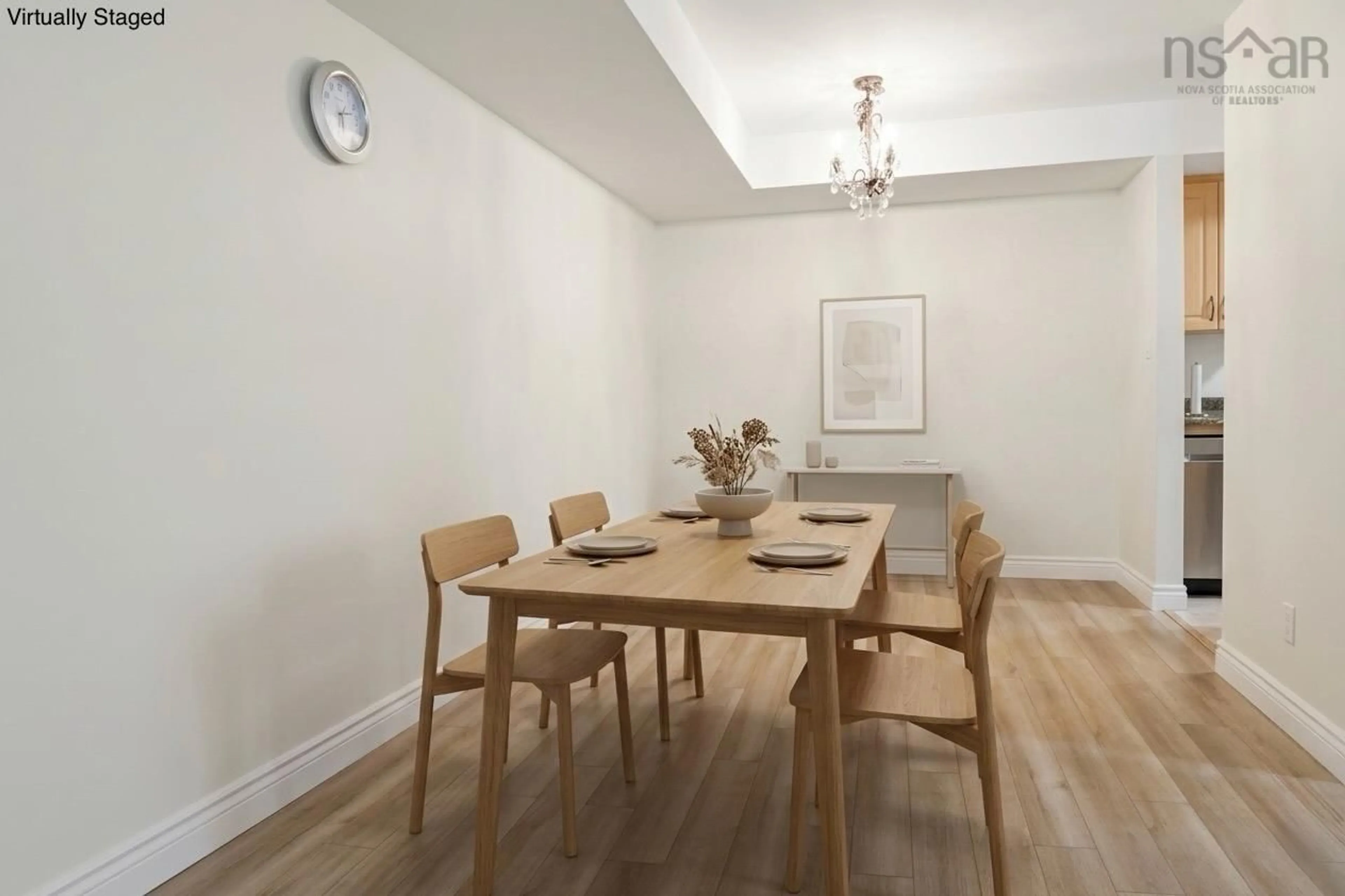 Dining room, wood/laminate floor for 34 Veronica Dr #103, Halifax Nova Scotia B3M 3V3