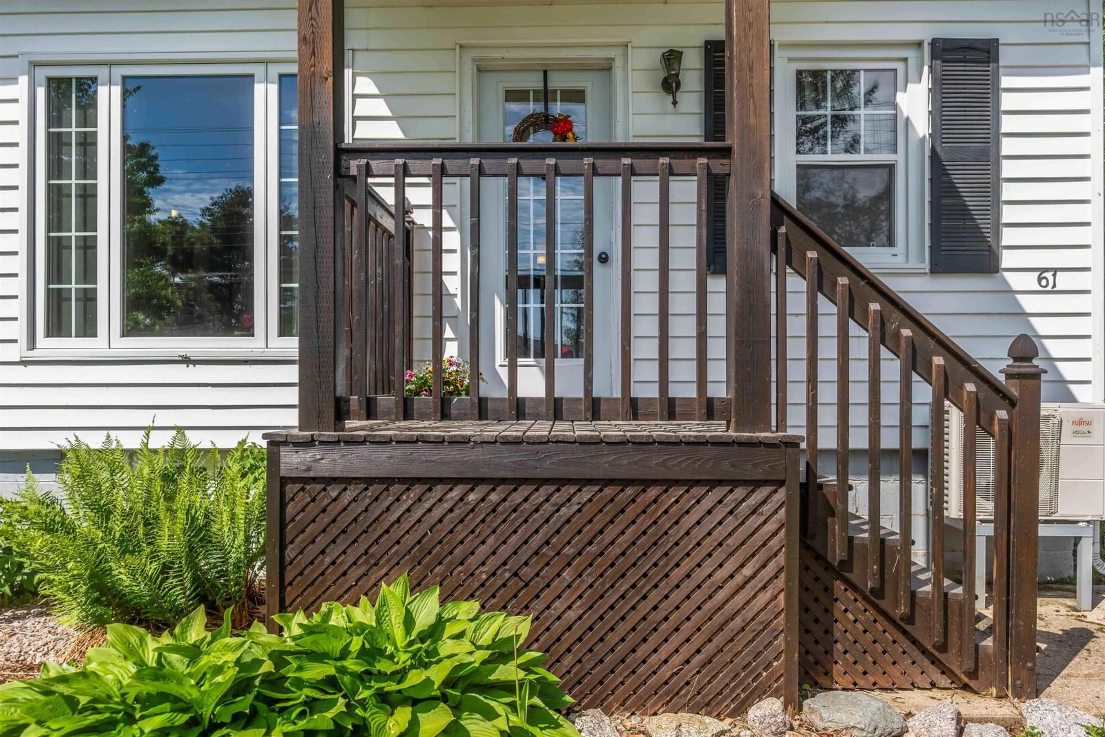 Home with vinyl exterior material, street for 61 Nictaux Rd, Nictaux Nova Scotia B0S 1P0