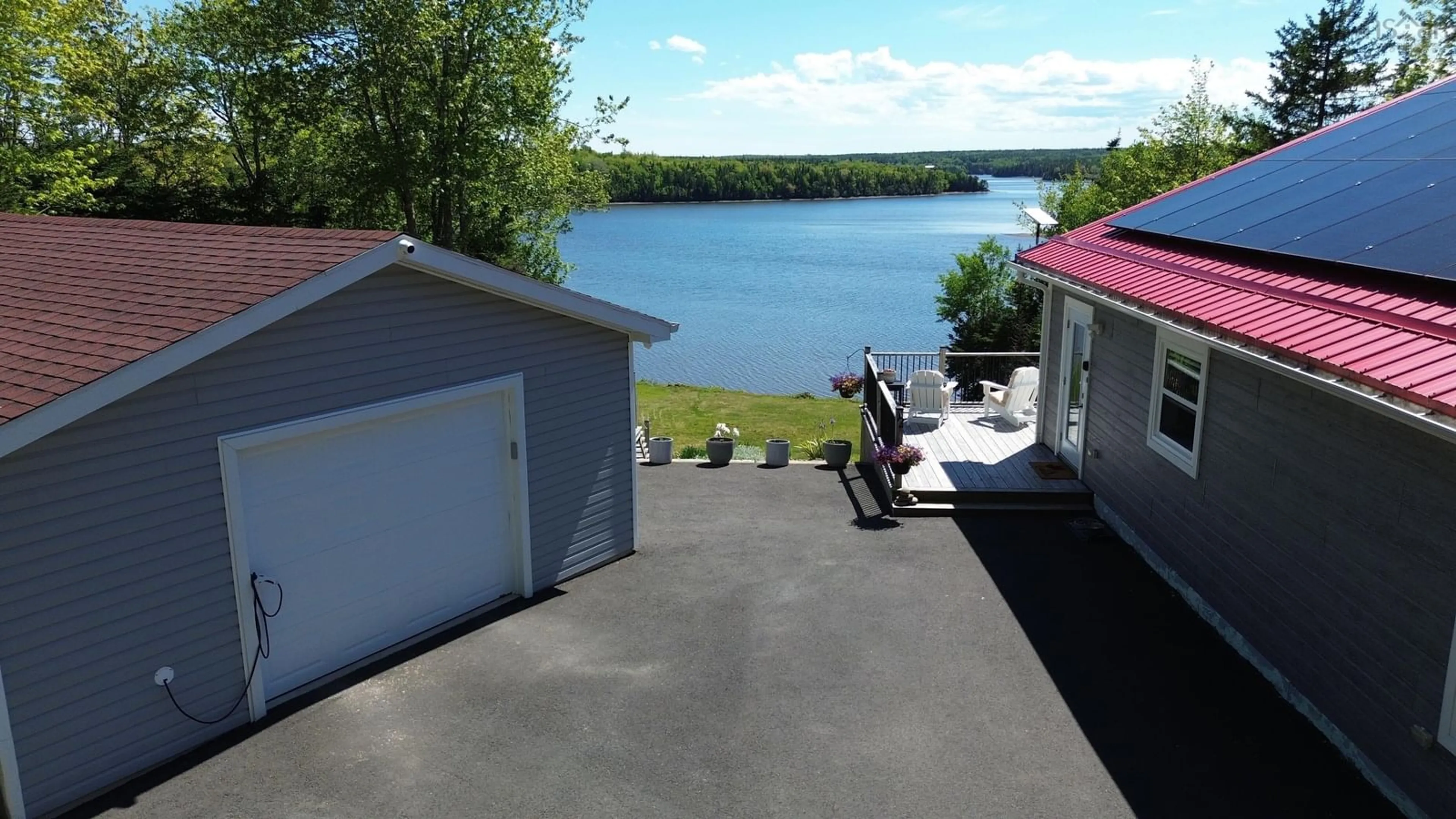 A pic from outside/outdoor area/front of a property/back of a property/a pic from drone, water/lake/river/ocean view for 33 Dorothy Robinson Dr, Cleveland Nova Scotia B0E 1J0