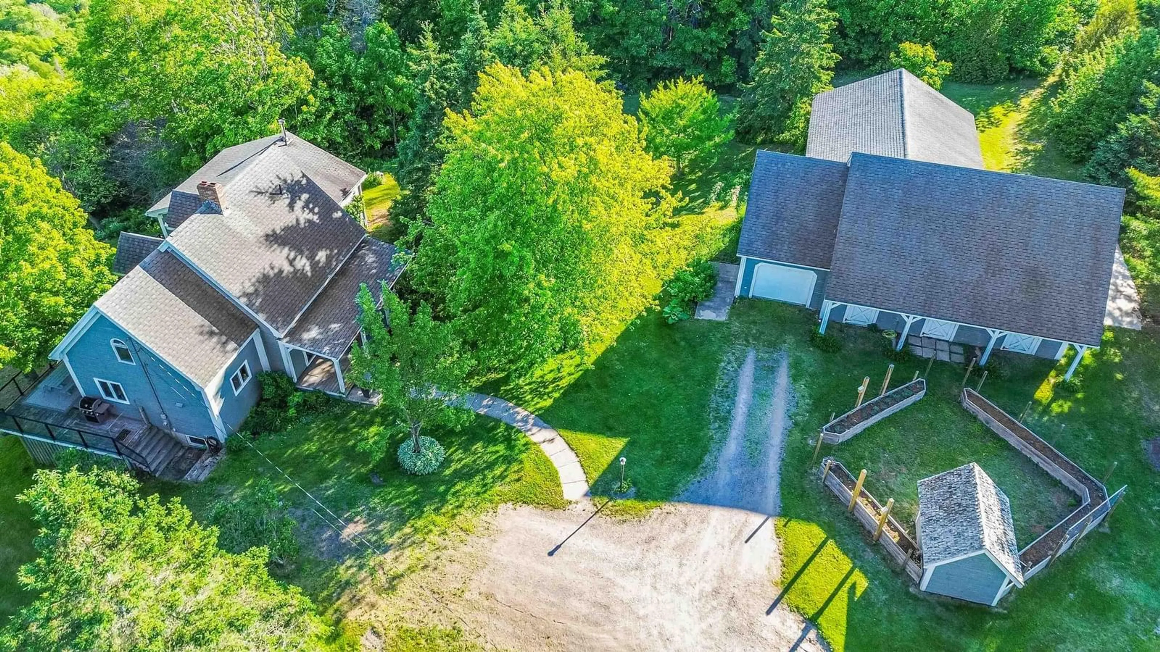 A pic from outside/outdoor area/front of a property/back of a property/a pic from drone, unknown for 1720 Gospel Rd, Arlington Nova Scotia B0P 1H0