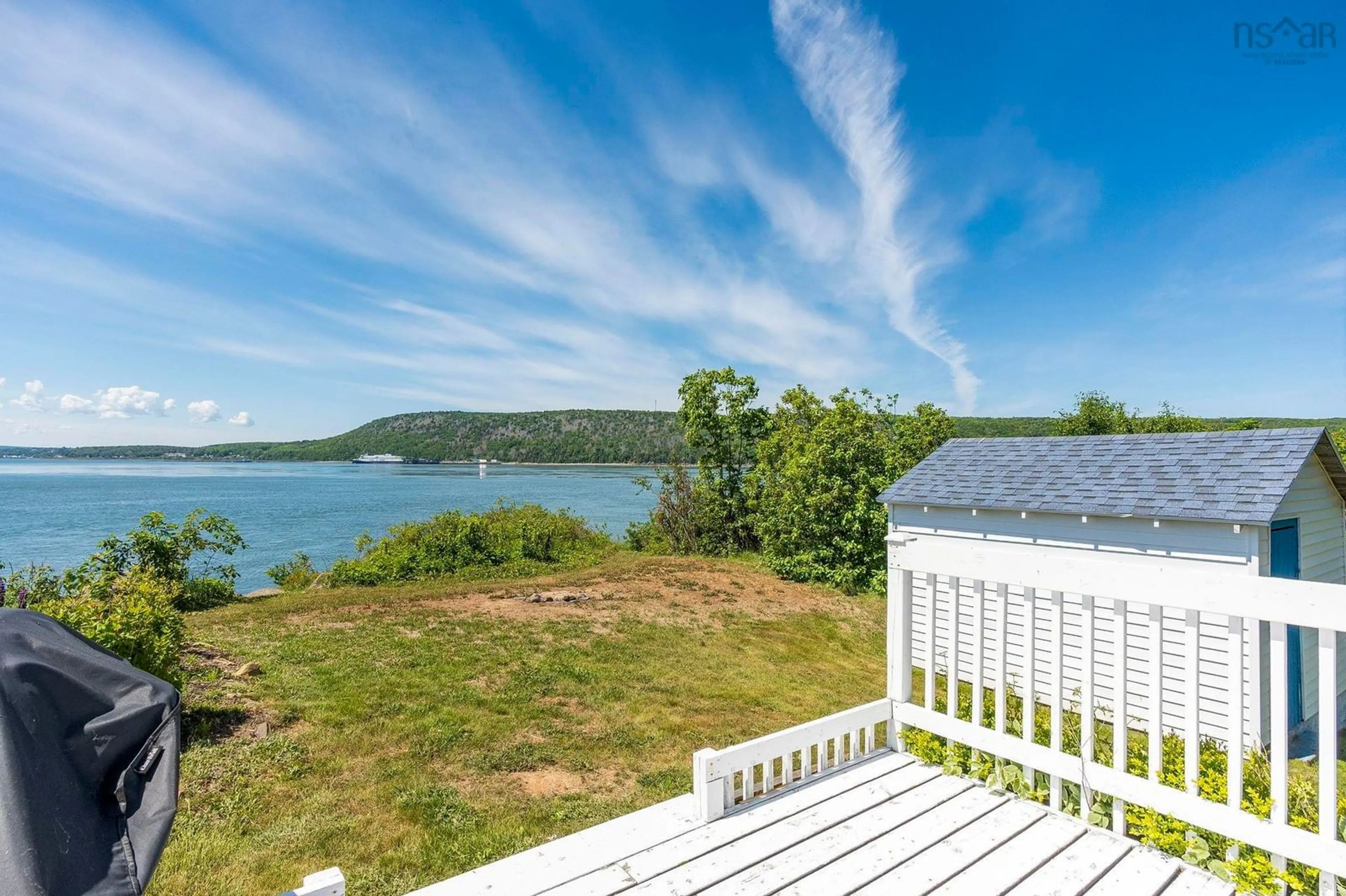 Patio, water/lake/river/ocean view for 958 Granville Rd, Victoria Beach Nova Scotia B0S 1K0