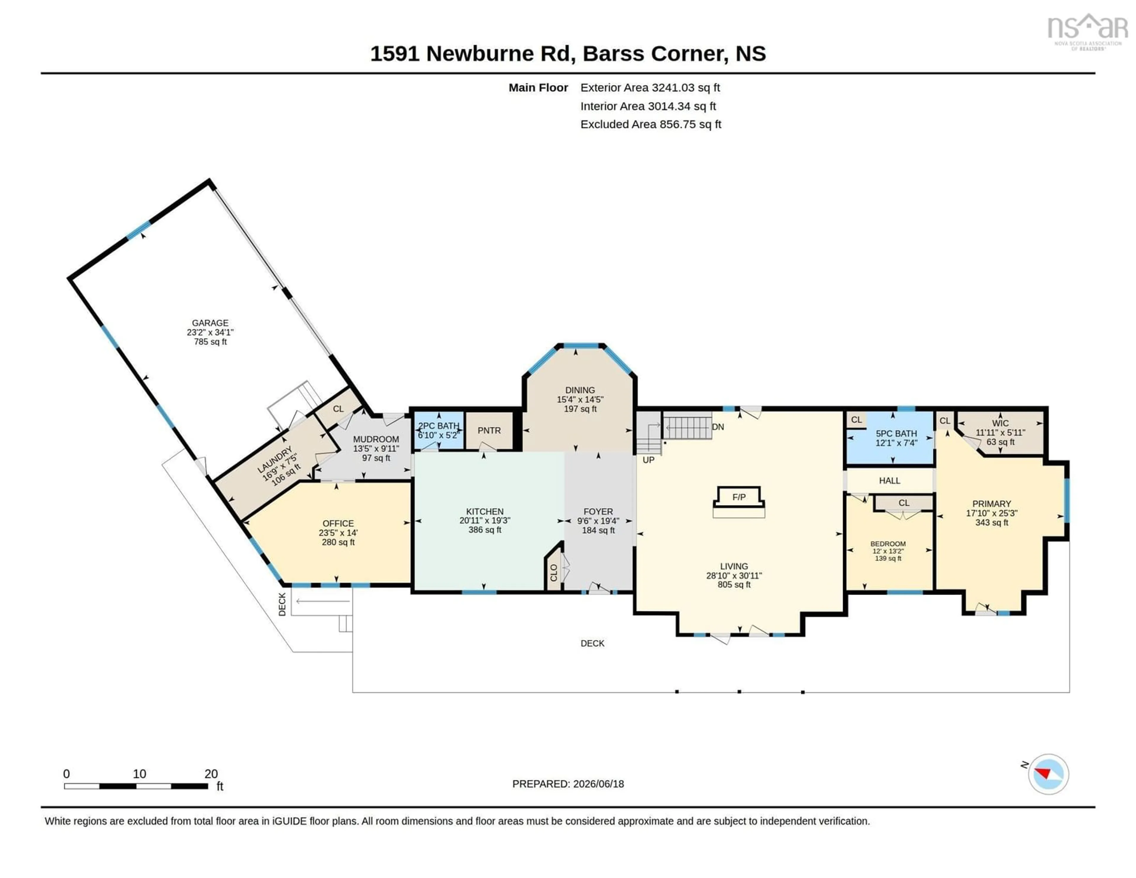 Floor plan for 1591 Newburne Rd, Newburne Nova Scotia B0R 1A0