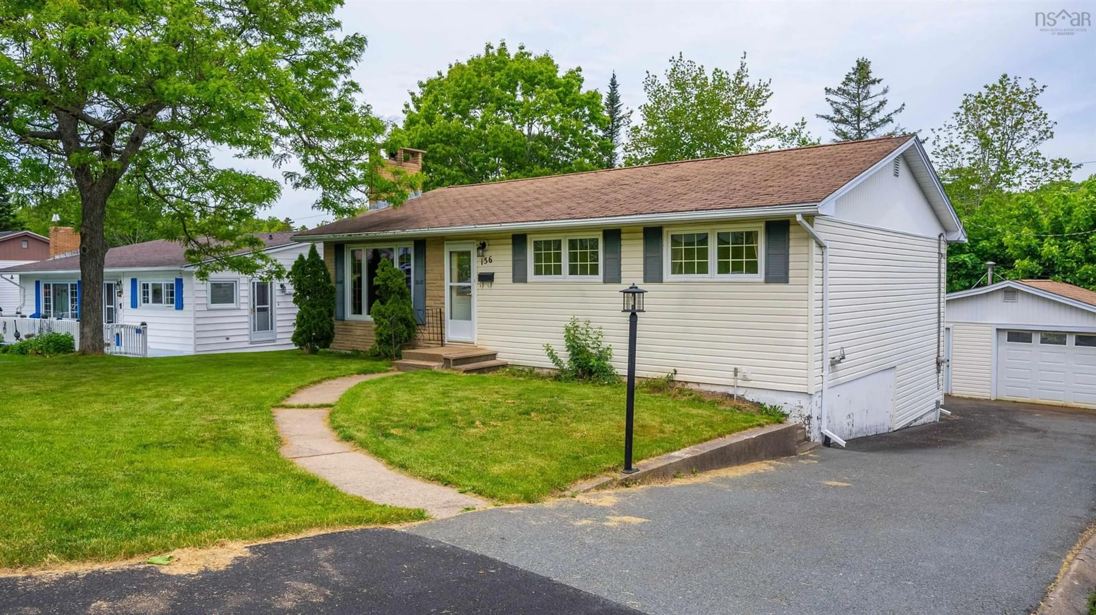 Home with vinyl exterior material, street for 156 Alder Cres, Lower Sackville Nova Scotia B4C 1A3