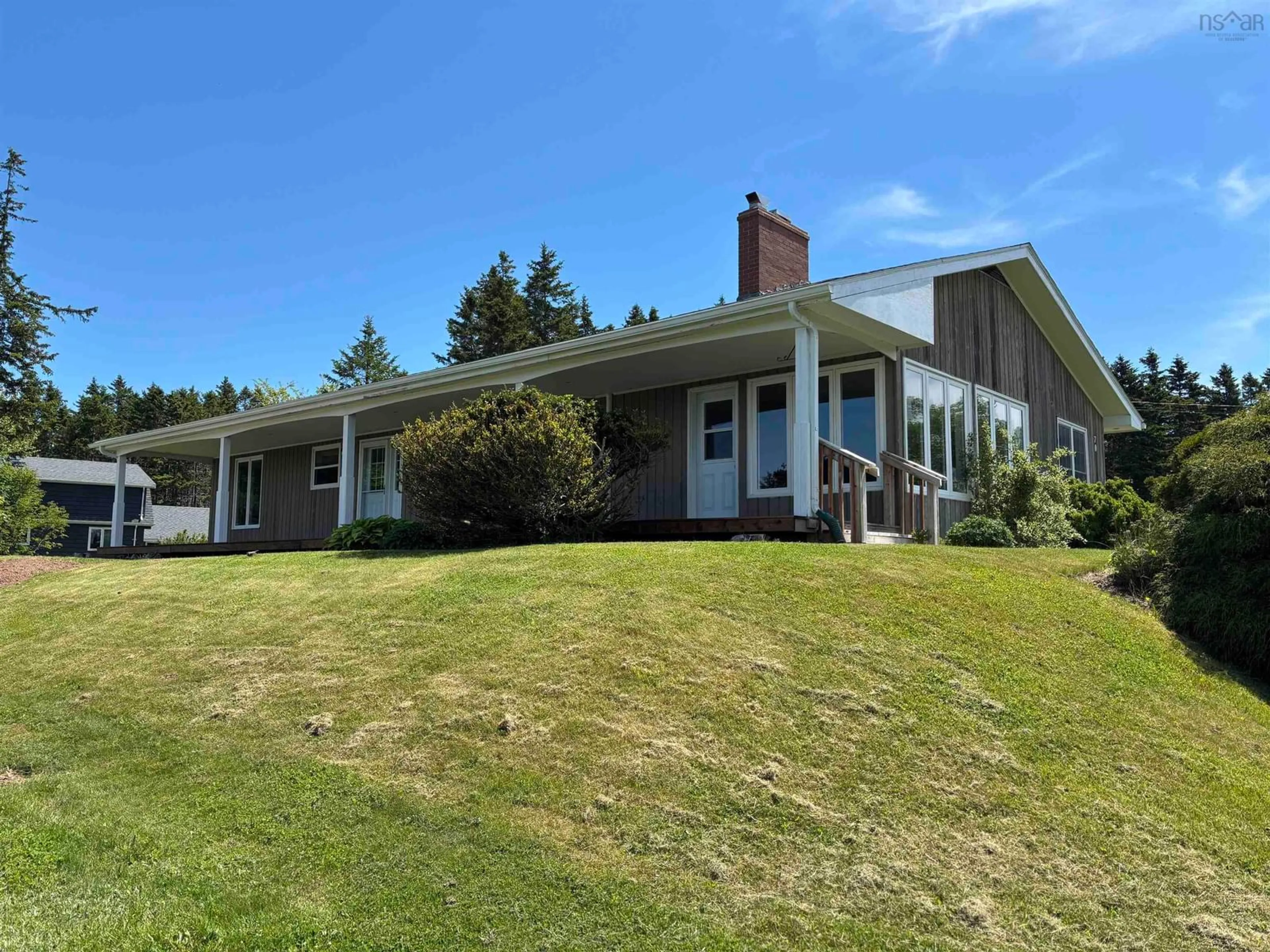 A pic from outside/outdoor area/front of a property/back of a property/a pic from drone, unknown for 70 Staney Brae Drive, Georges River Nova Scotia B1Y 3G1