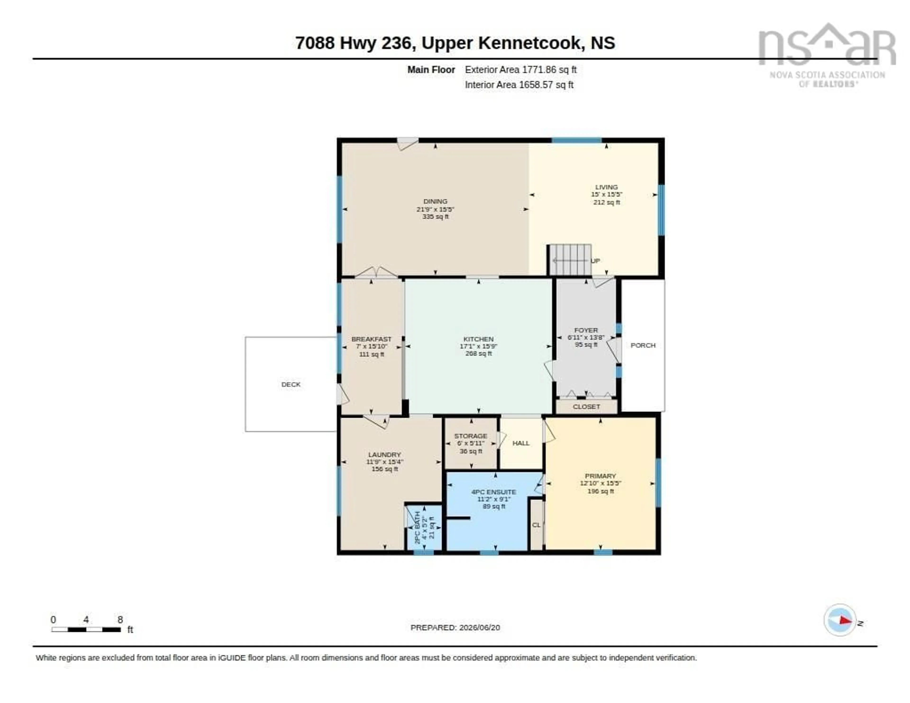 Floor plan for 7088 Highway 236, Latties Brook Nova Scotia B0N 2L0