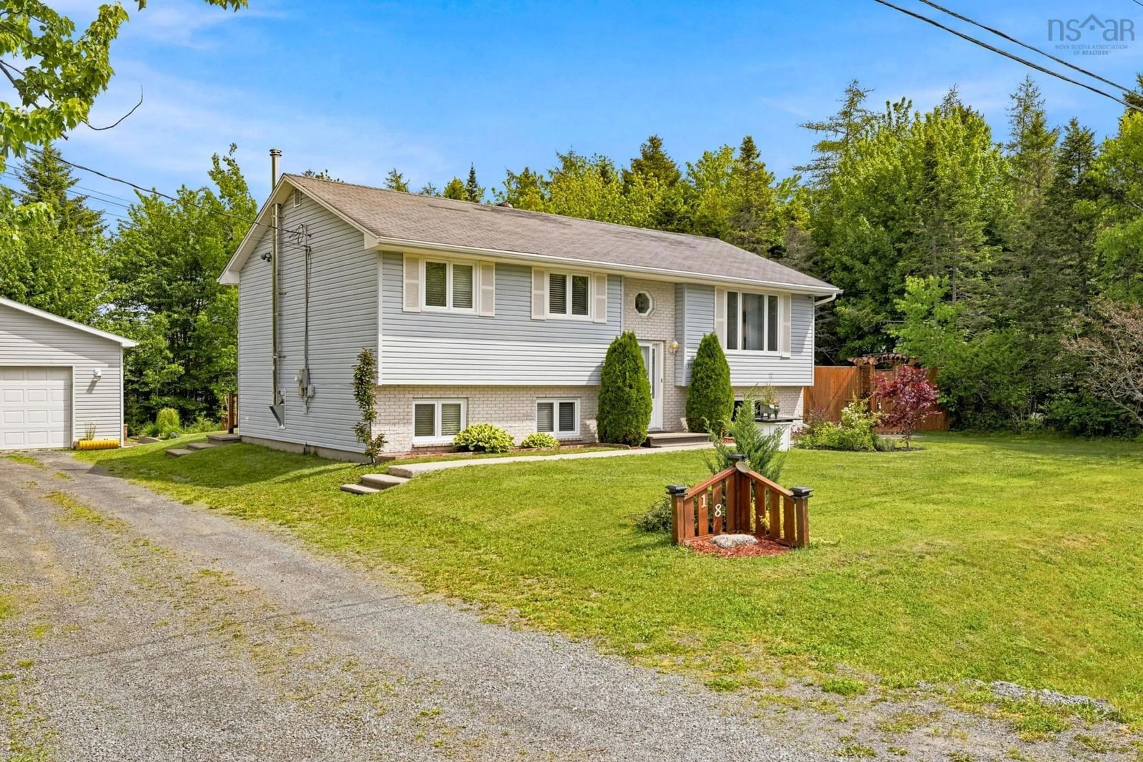 A pic from outside/outdoor area/front of a property/back of a property/a pic from drone, street for 18 Heidelberg Lane, Porters Lake Nova Scotia B3E 1J1