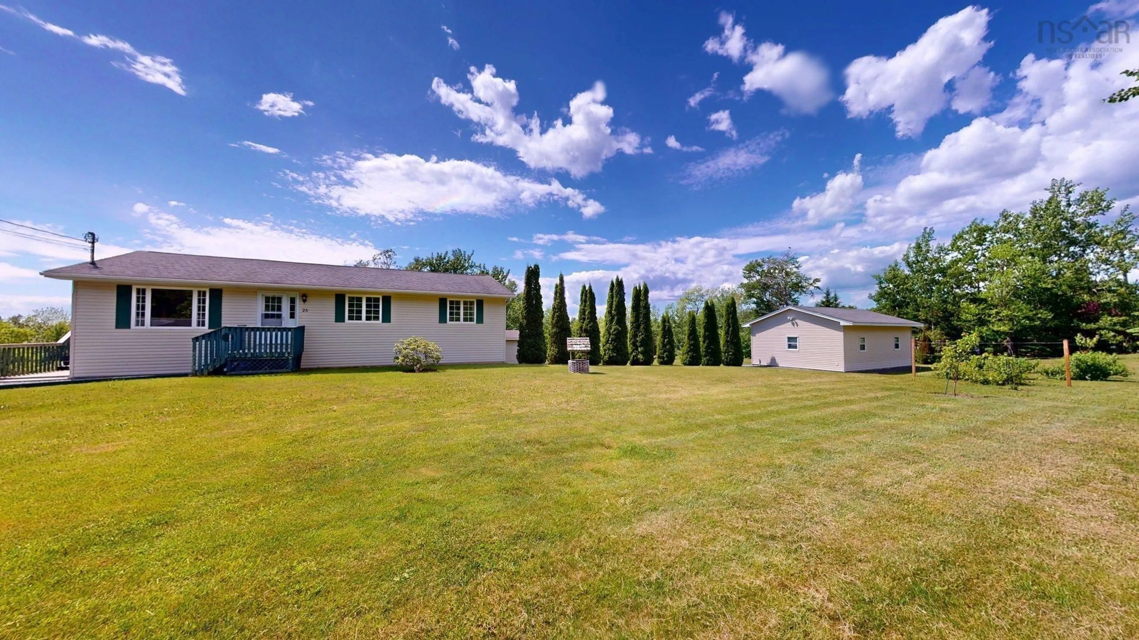 A pic from outside/outdoor area/front of a property/back of a property/a pic from drone, water/lake/river/ocean view for 25 Rothwell St, Upper Sackville Nova Scotia B4E 3C2
