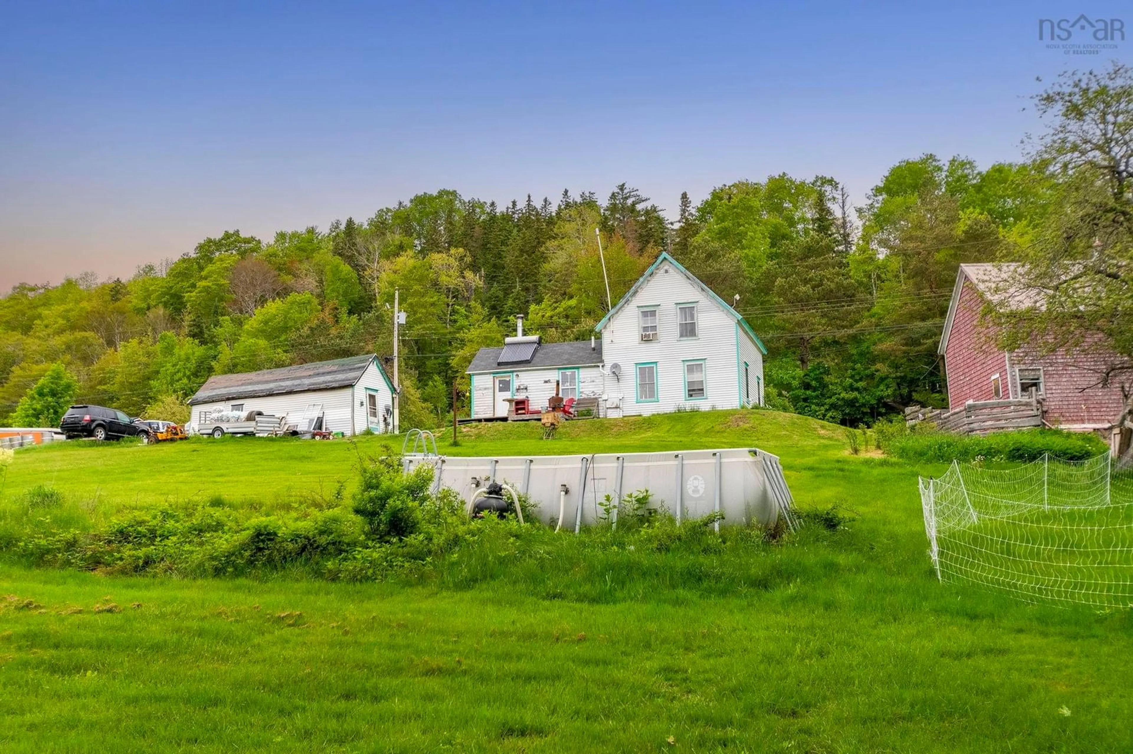 A pic from outside/outdoor area/front of a property/back of a property/a pic from drone, unknown for 535 E River East Side Rd, Glencoe Nova Scotia B0K 1B0
