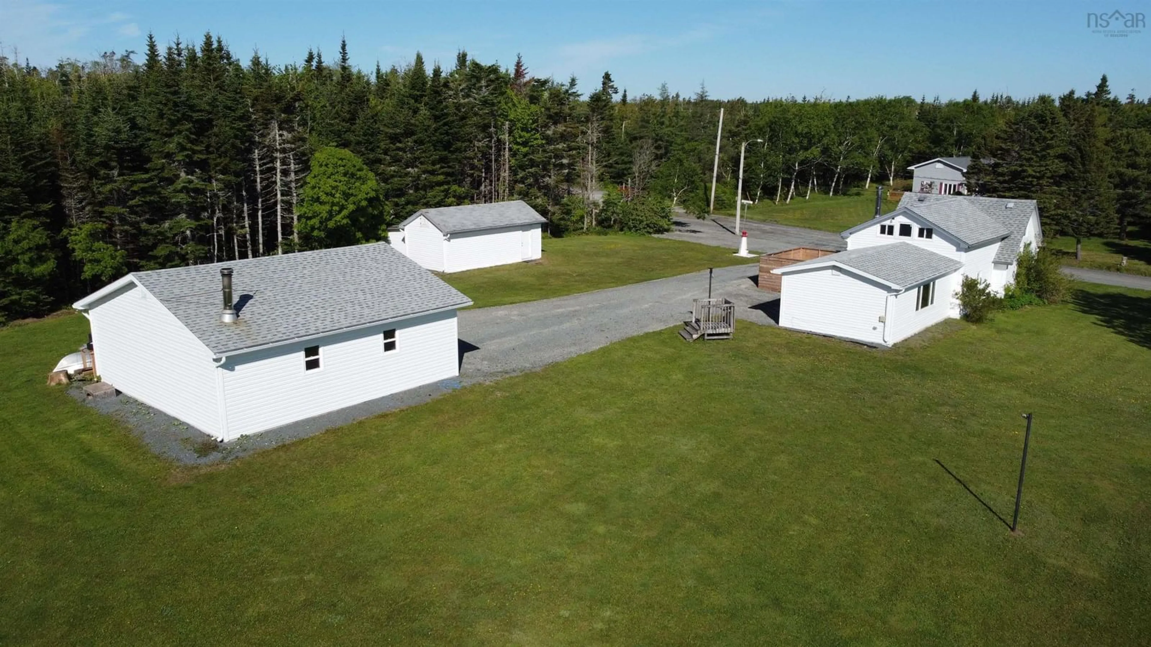 A pic from outside/outdoor area/front of a property/back of a property/a pic from drone, building for 7 Hurricane Lane, Eastern Passage Nova Scotia B3G 1S3