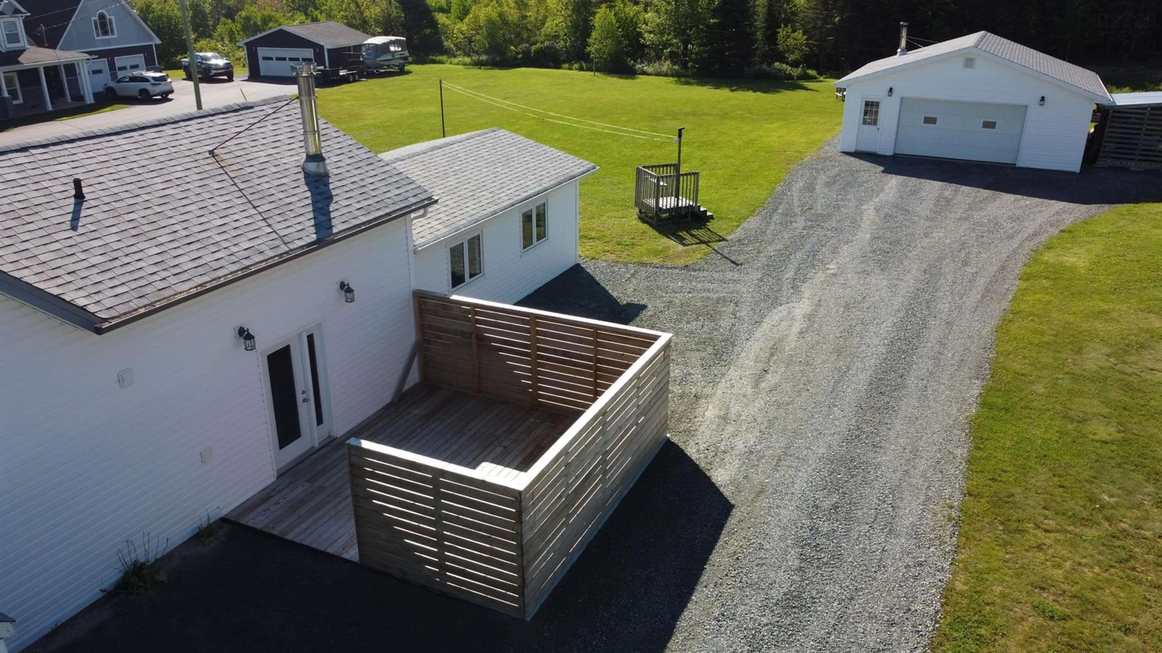 A pic from outside/outdoor area/front of a property/back of a property/a pic from drone, building for 7 Hurricane Lane, Eastern Passage Nova Scotia B3G 1S3