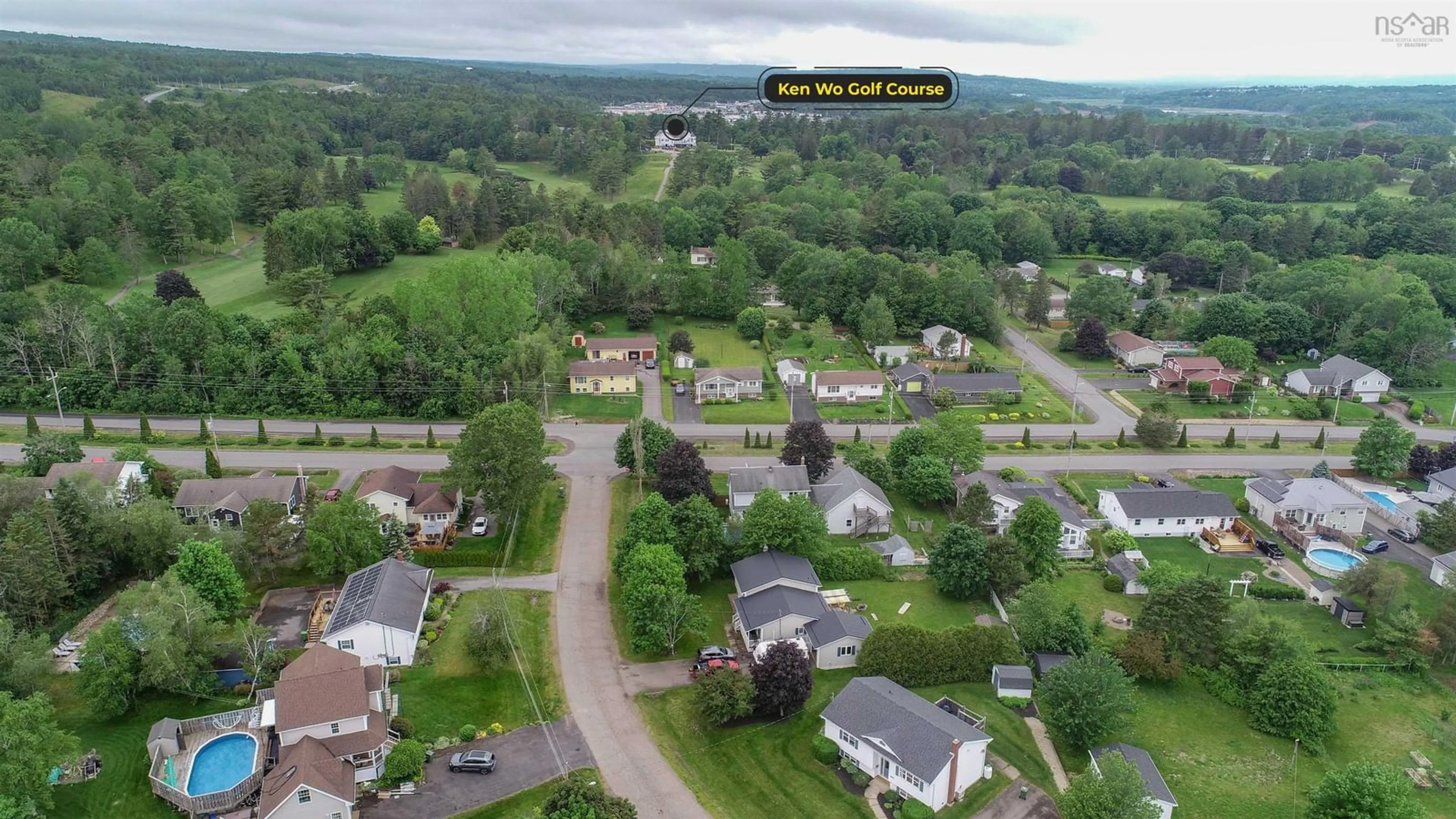 A pic from outside/outdoor area/front of a property/back of a property/a pic from drone, street for 1030 Club Crescent ,New Minas, New Minas Nova Scotia B4N 4Z5