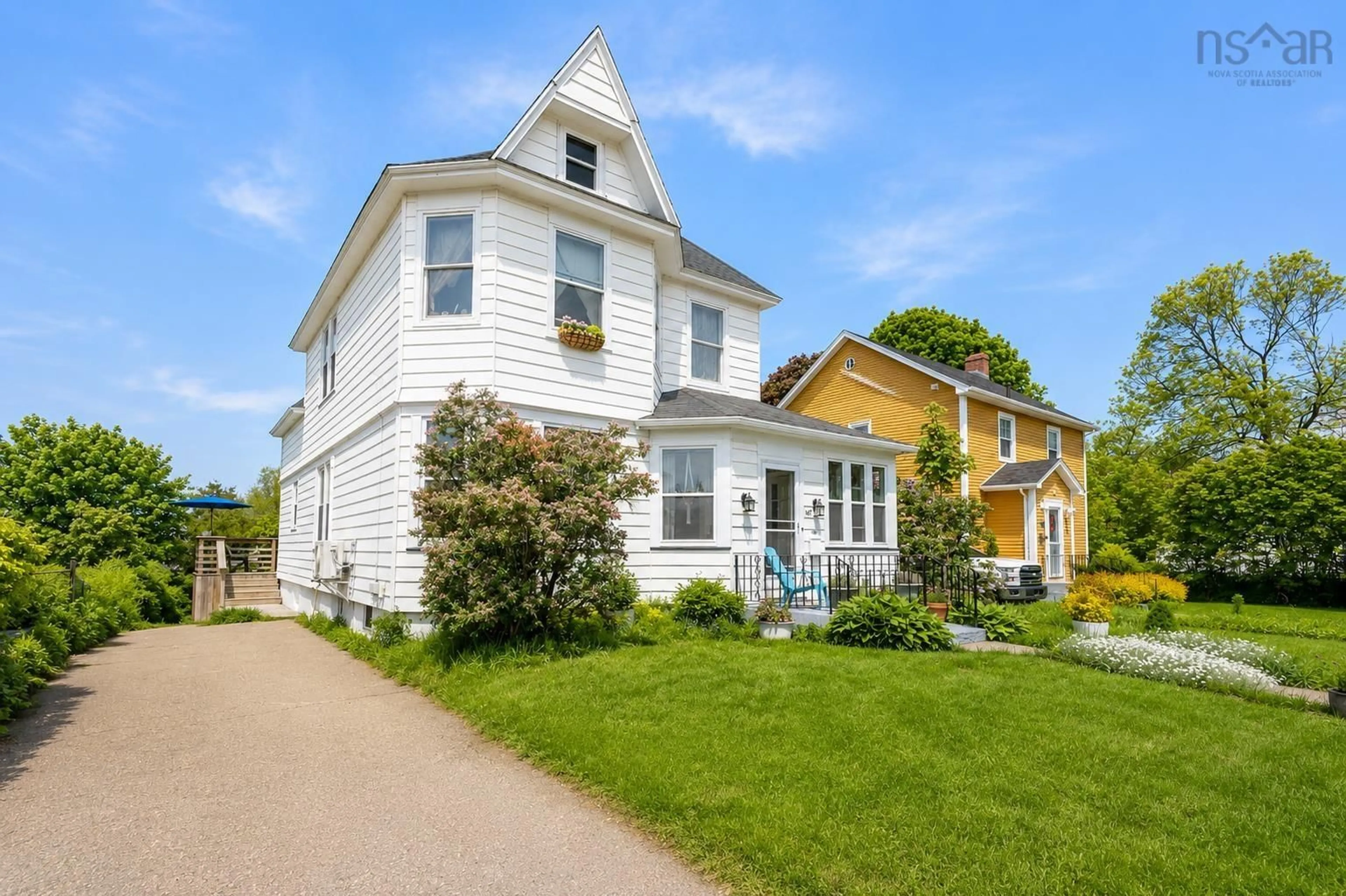 Home with vinyl exterior material, street for 147 Howe St, Sydney Nova Scotia B1P 4V3