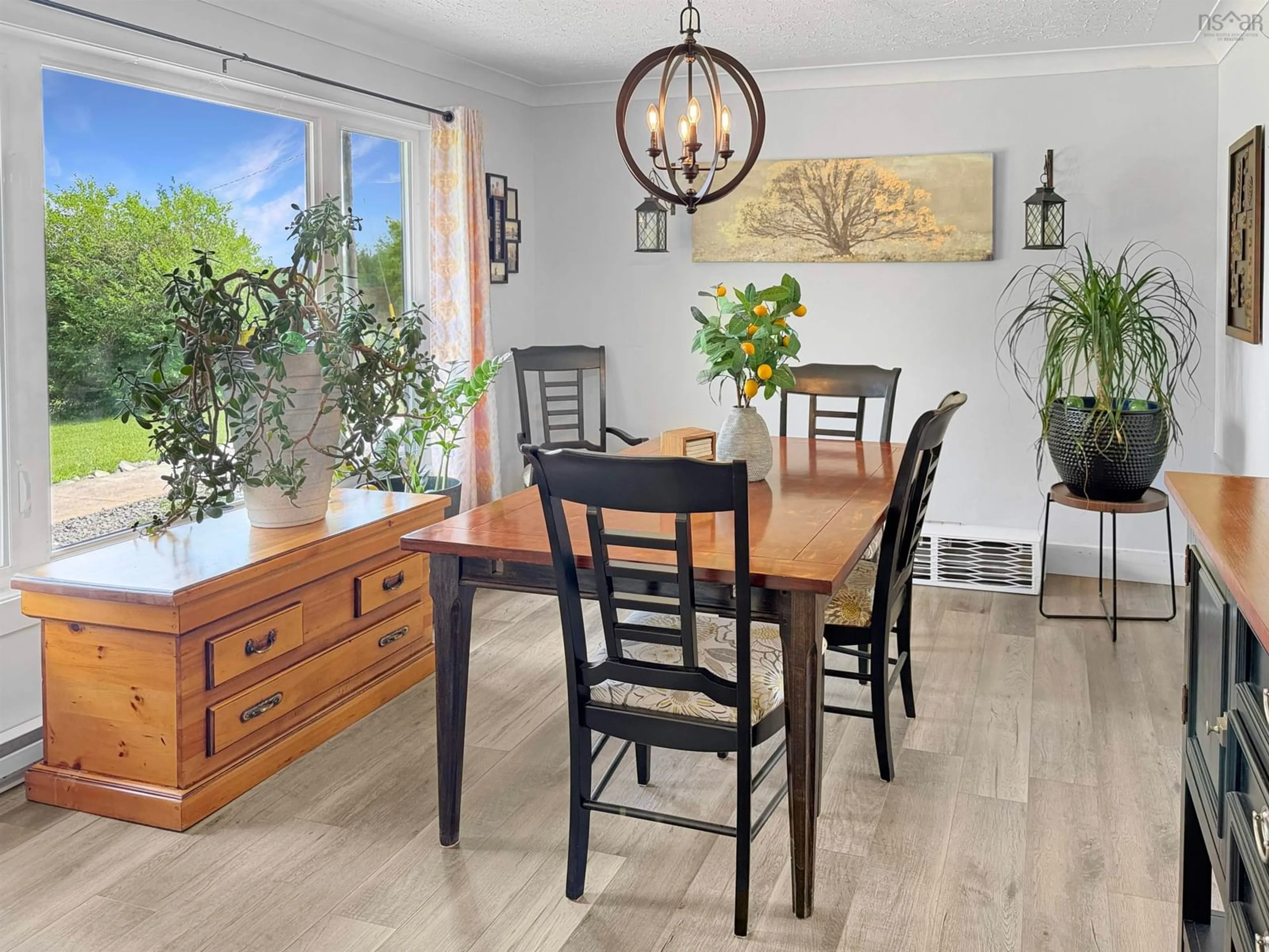 Dining room, wood/laminate floor for 981 Foxbrook Rd, Fox Brook Nova Scotia B0K 1S0