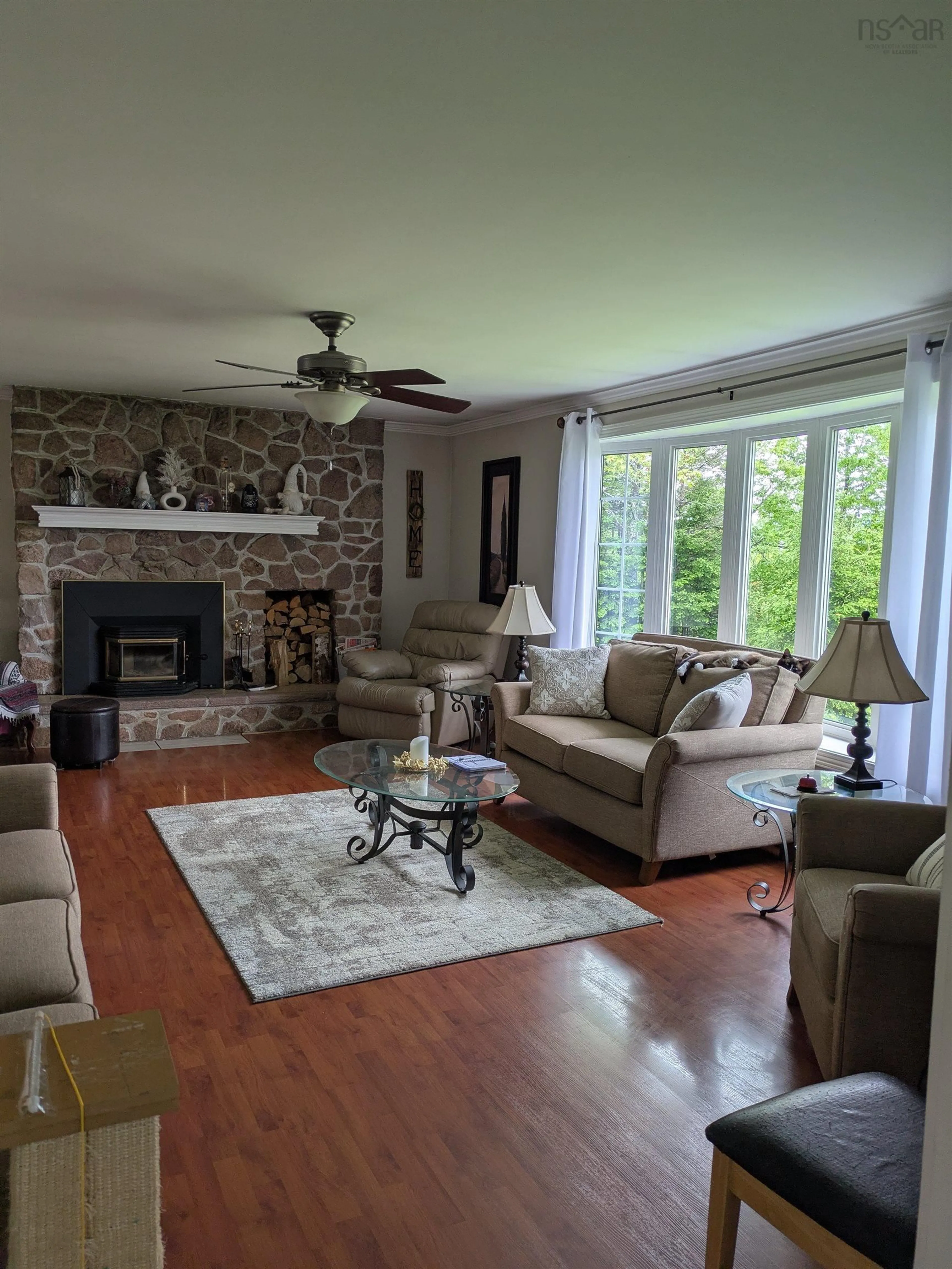 Living room with furniture, unknown for 274 Trout Brook Road, Marion Bridge Nova Scotia B1K 2G2