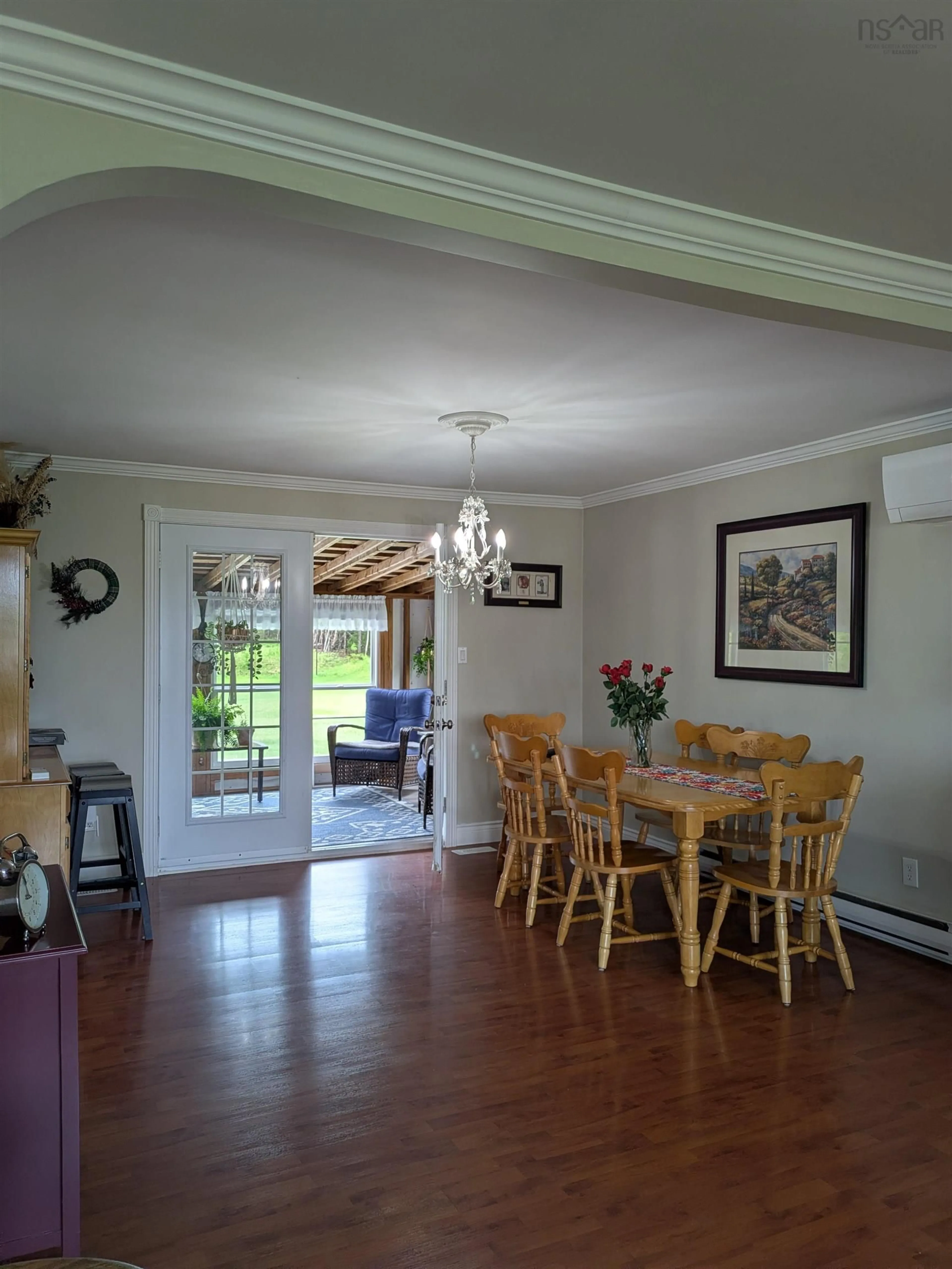 Dining room, wood/laminate floor for 274 Trout Brook Road, Marion Bridge Nova Scotia B1K 2G2