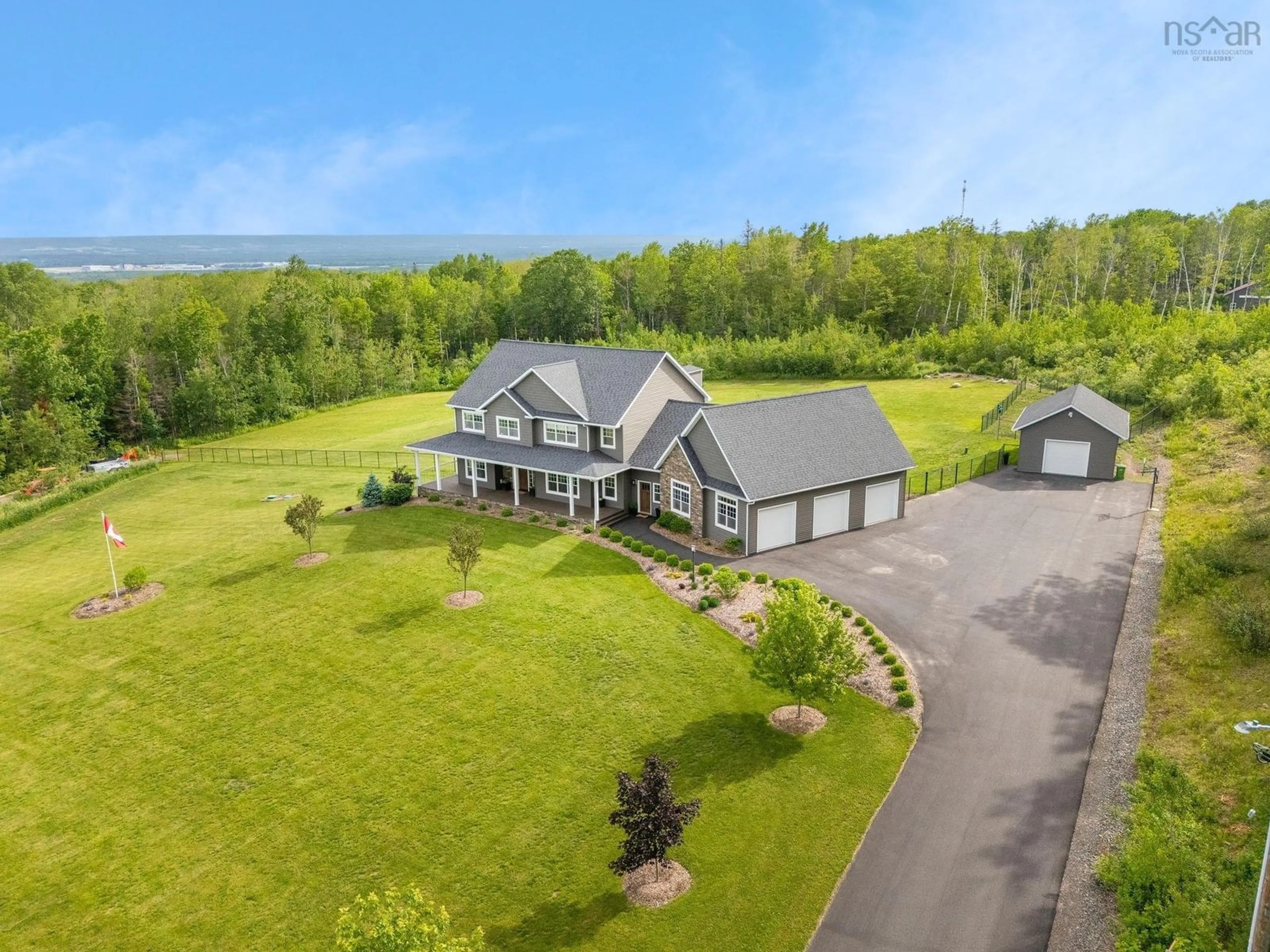 A pic from outside/outdoor area/front of a property/back of a property/a pic from drone, water/lake/river/ocean view for 284 Tremont Mountain Road, South Tremont Nova Scotia B0P 1R0
