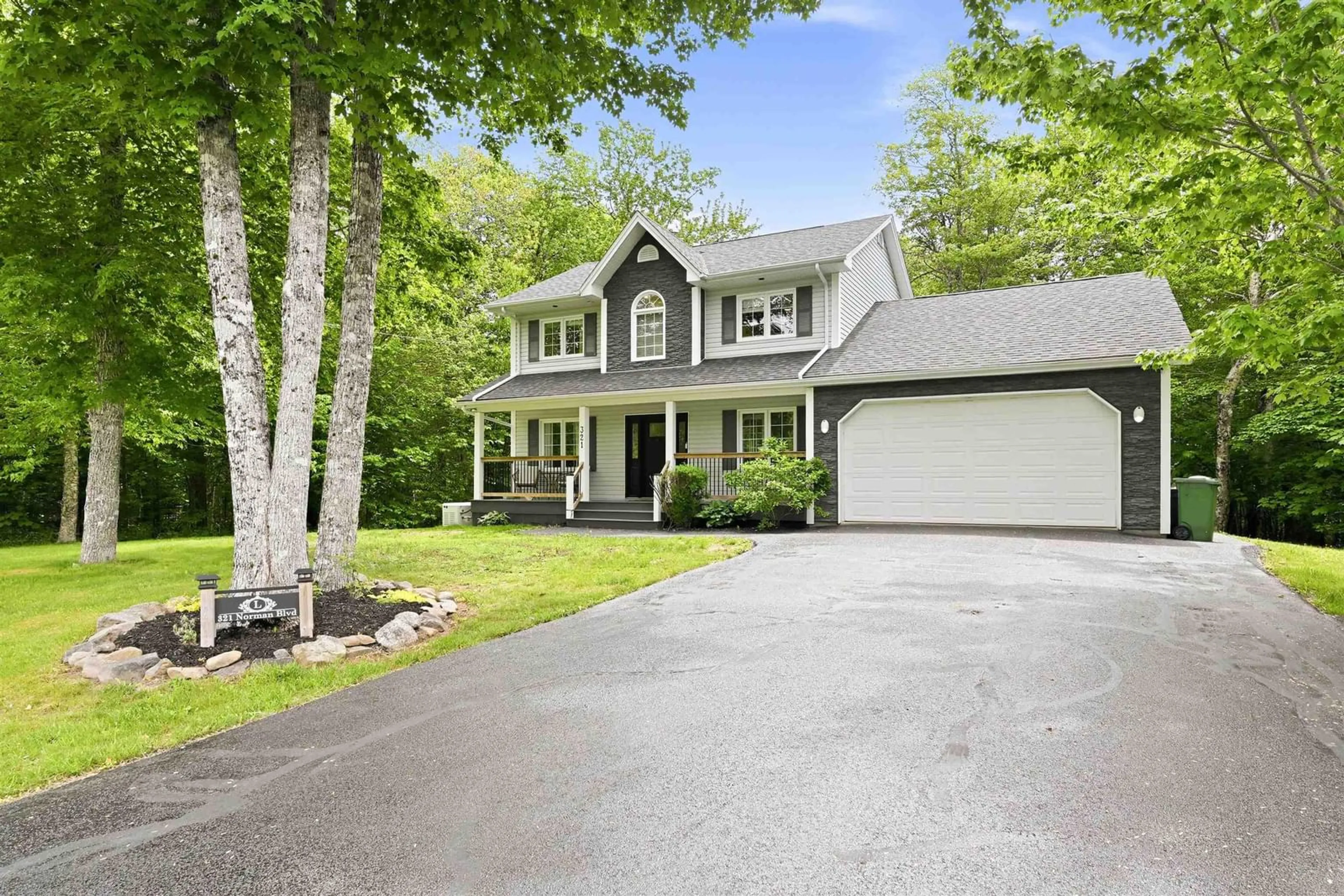 Home with vinyl exterior material, street for 321 Norman Blvd, Hammonds Plains Nova Scotia B4B 1W3