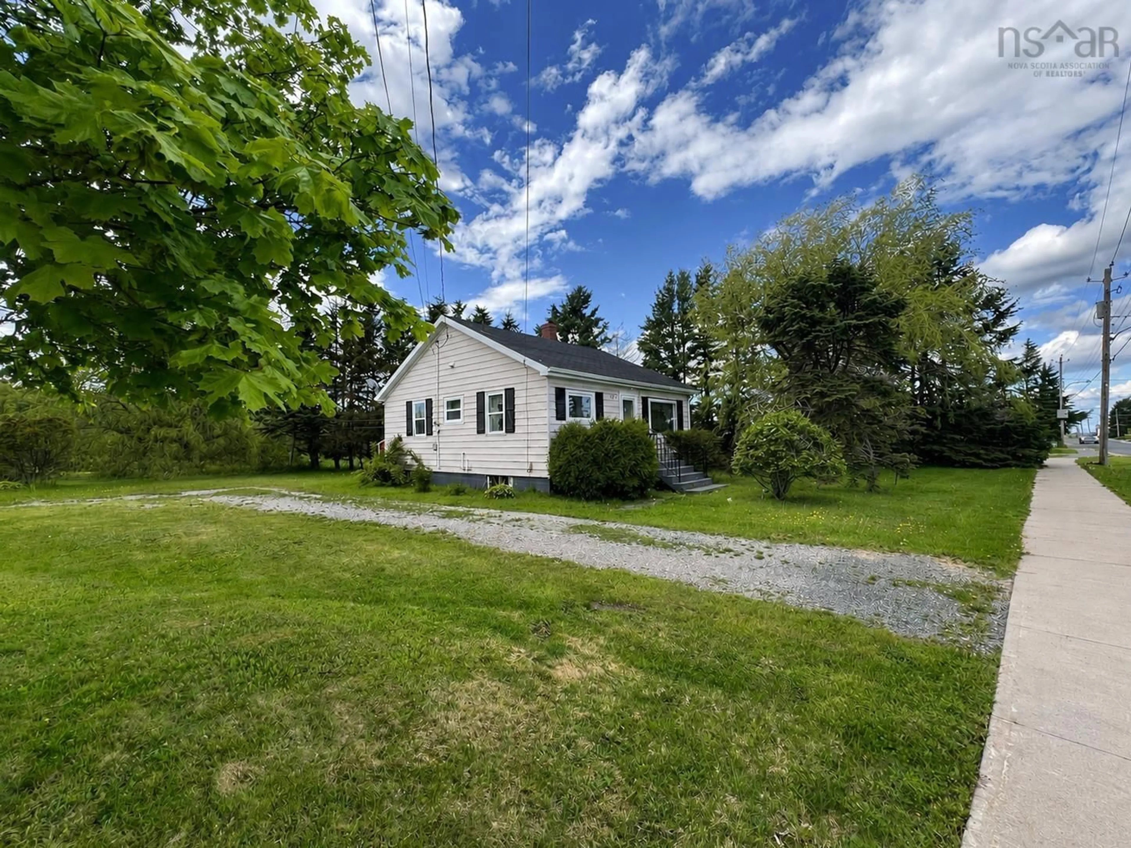 A pic from outside/outdoor area/front of a property/back of a property/a pic from drone, street for 277 Atlantic St, Sydney Mines Nova Scotia B1V 1W7