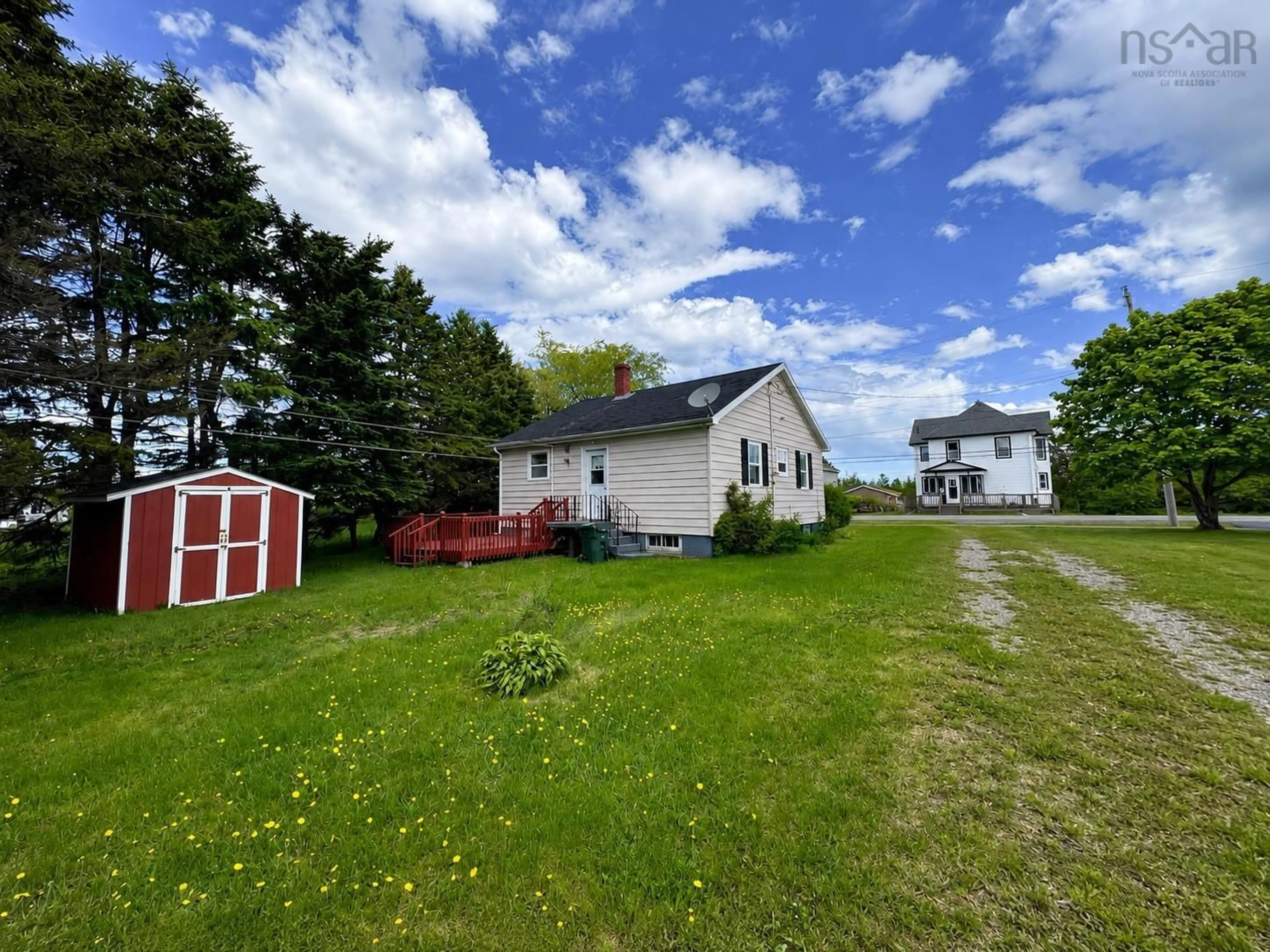 A pic from outside/outdoor area/front of a property/back of a property/a pic from drone, unknown for 277 Atlantic St, Sydney Mines Nova Scotia B1V 1W7