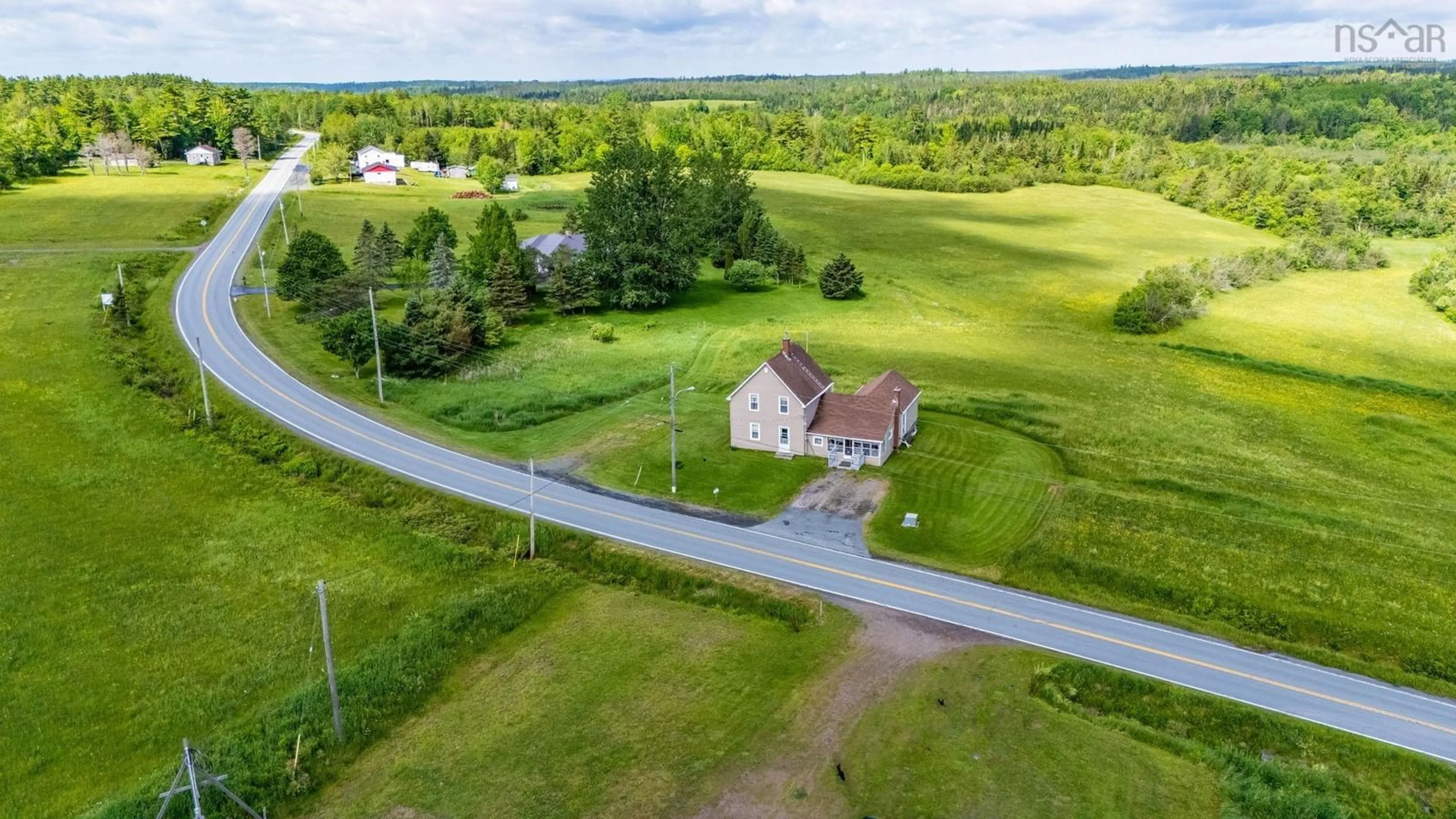A pic from outside/outdoor area/front of a property/back of a property/a pic from drone, unknown for 3335 Highway 236, Riverside Corner Nova Scotia B0N 1P0