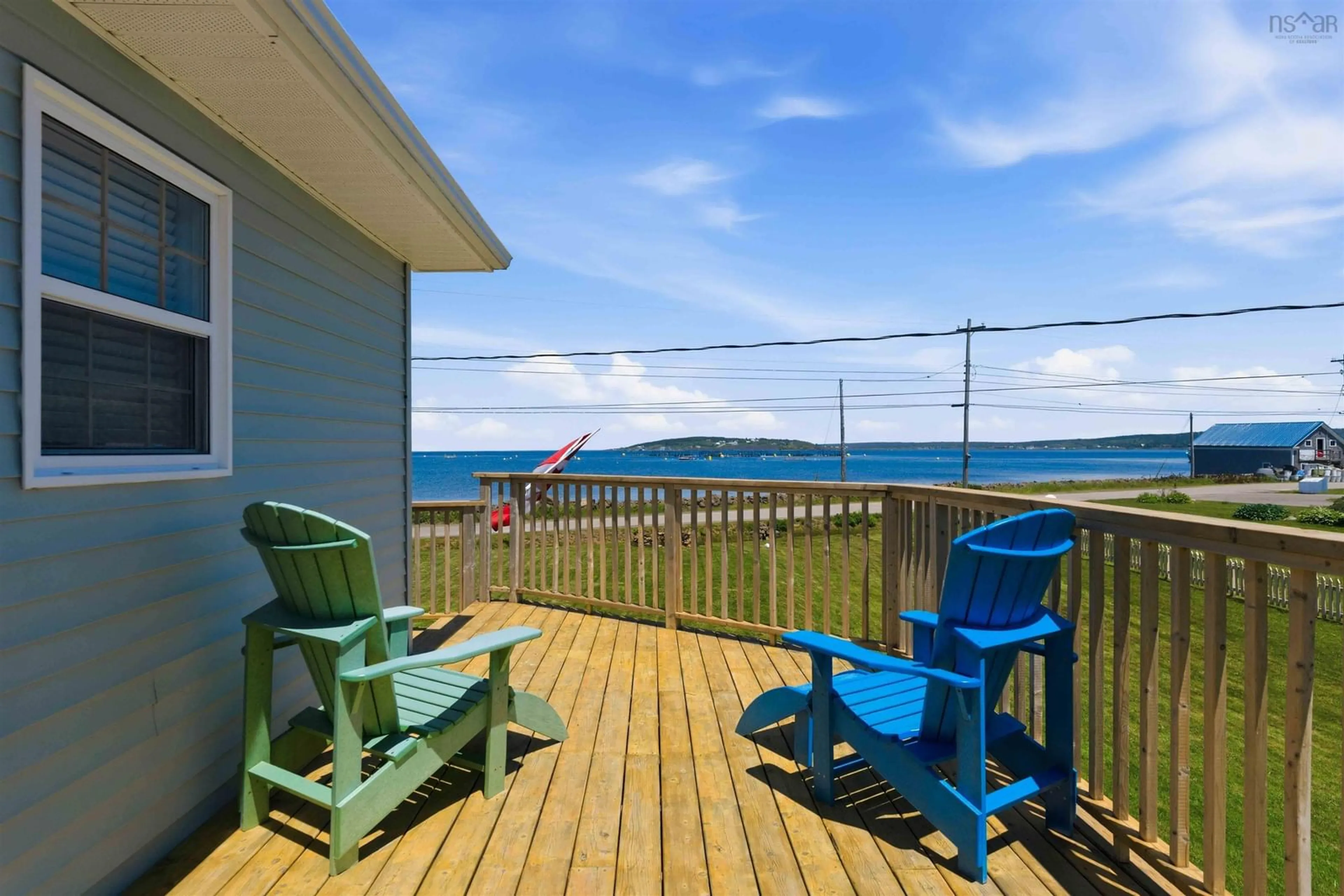 Patio, water/lake/river/ocean view for 161 Water St, Westport Nova Scotia B0V 1H0