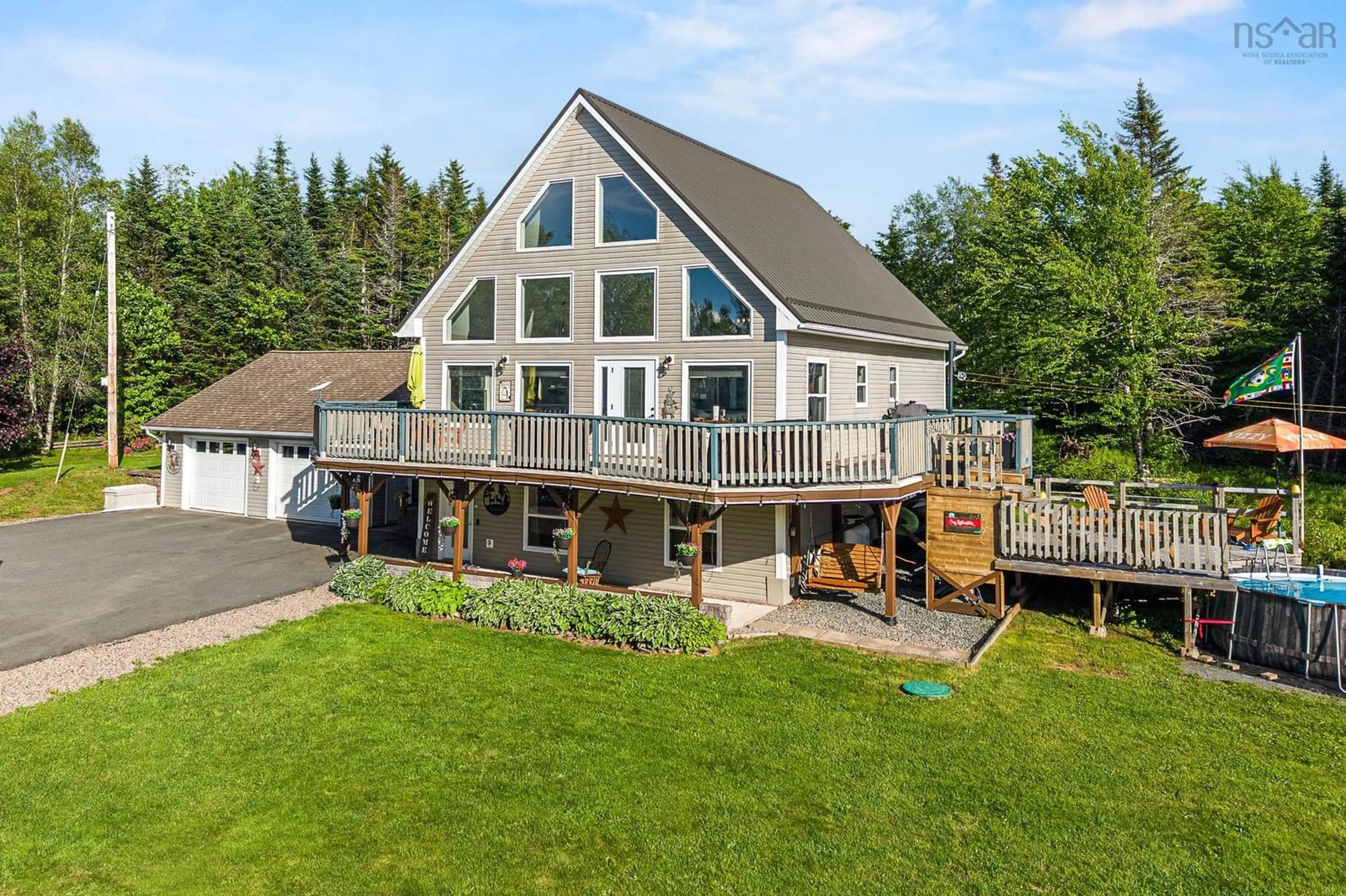 A pic from outside/outdoor area/front of a property/back of a property/a pic from drone, water/lake/river/ocean view for 2565 Camden Rd, Camden Nova Scotia B6L 3C2