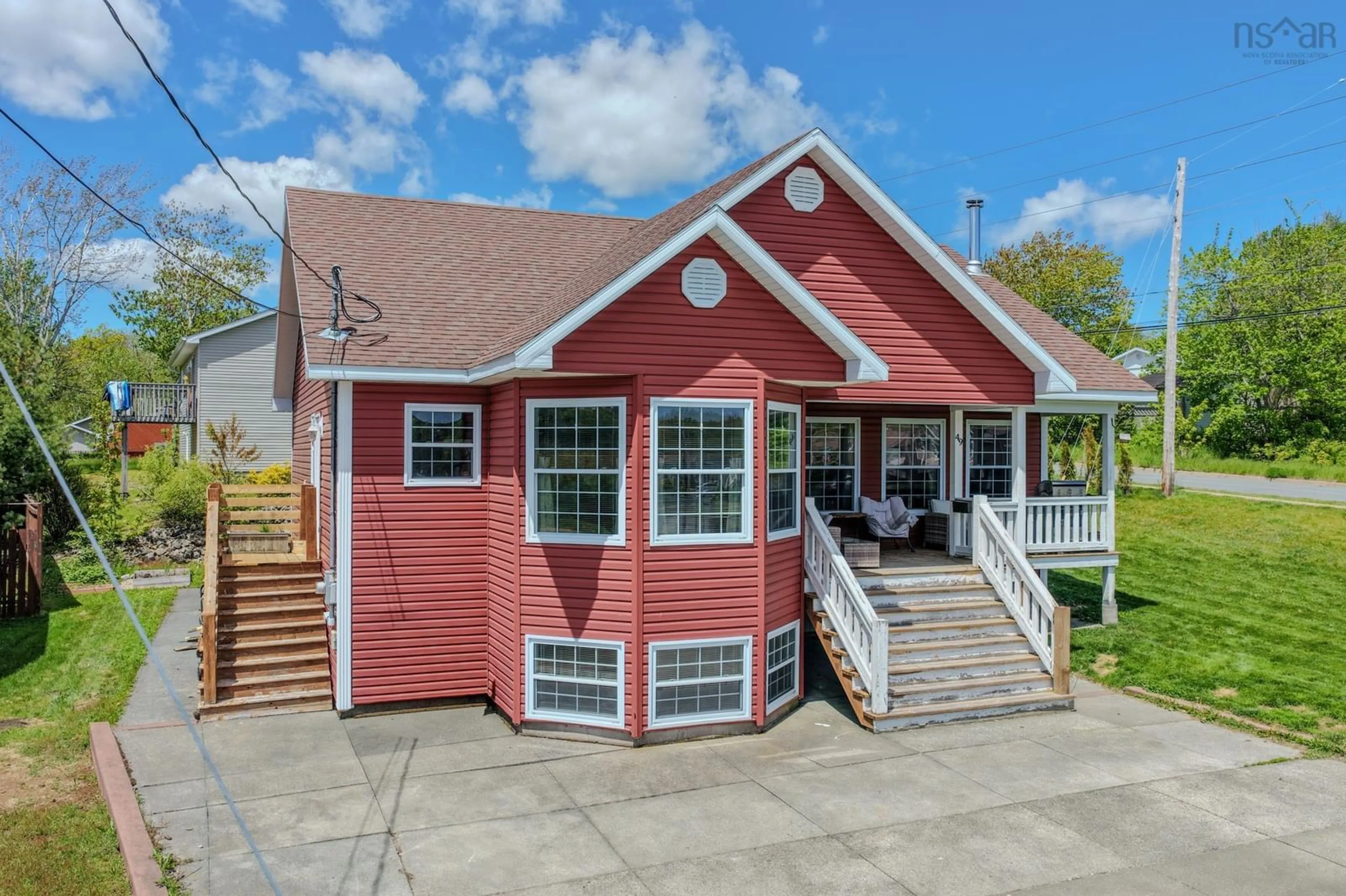 Home with vinyl exterior material, unknown for 49 Bernard Lind Dr, Sydney Nova Scotia B1R 7H3