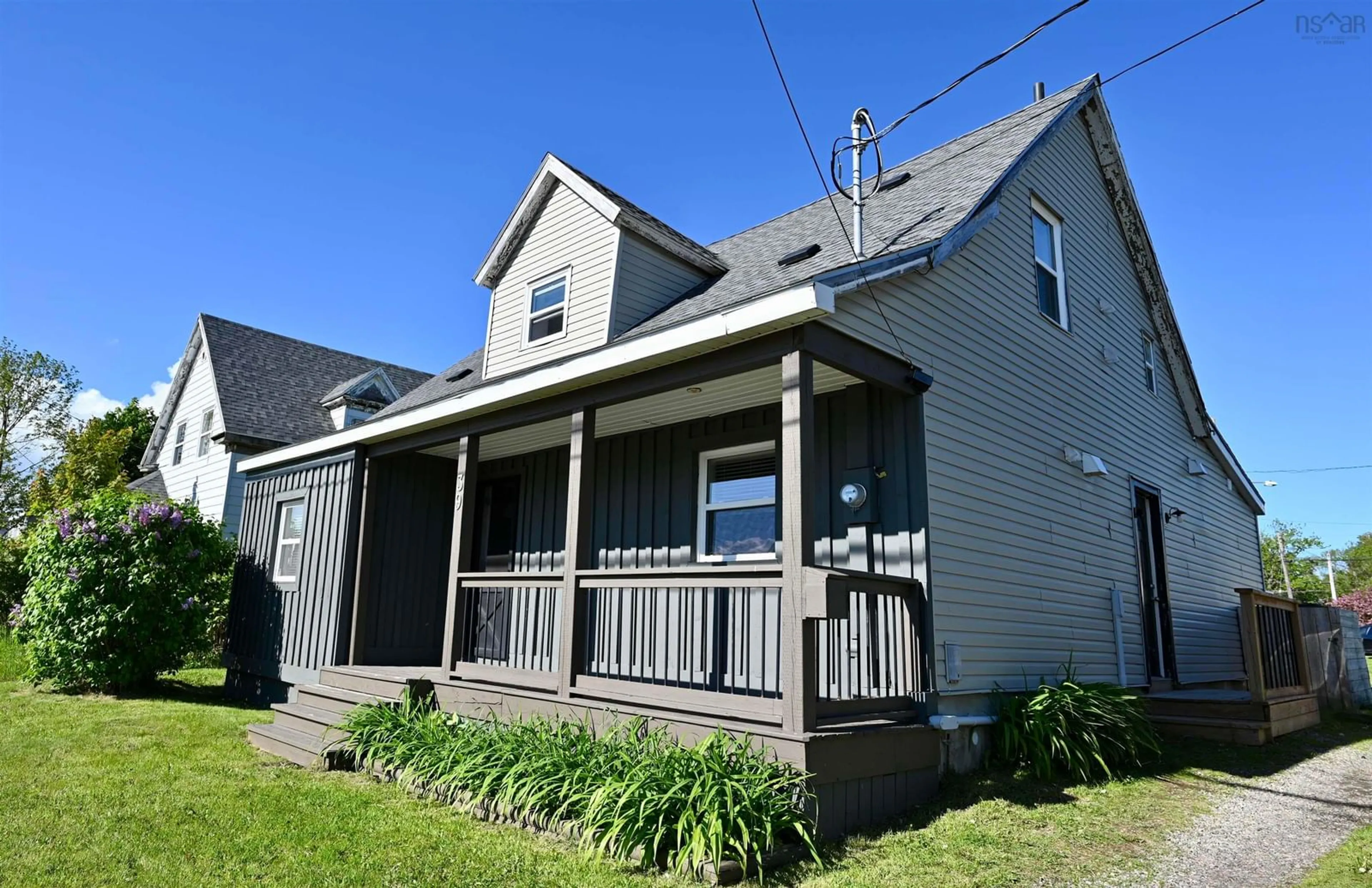Home with vinyl exterior material, street for 39 Fraser Ave, Sydney Mines Nova Scotia B1V 2B9