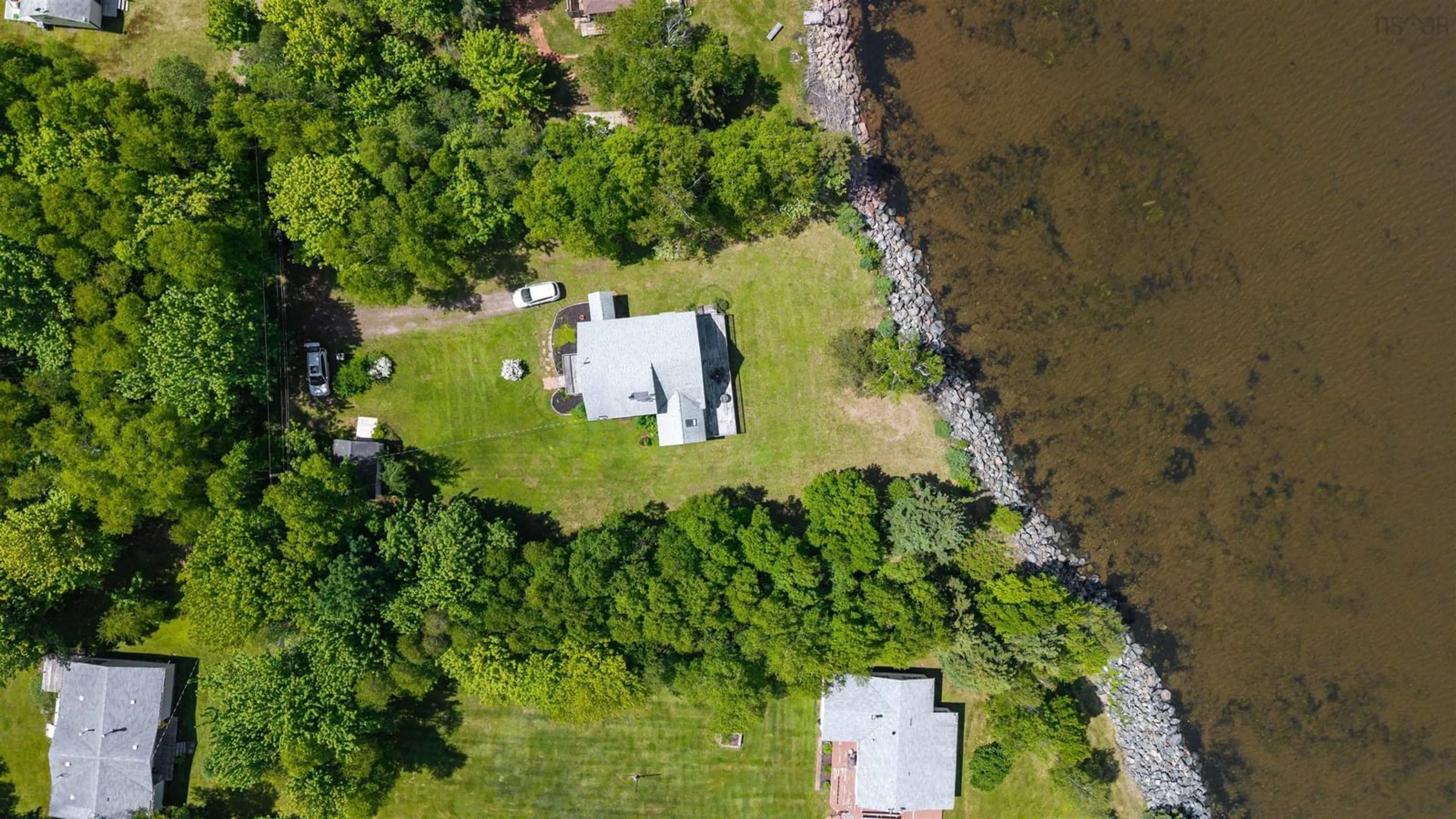 A pic from outside/outdoor area/front of a property/back of a property/a pic from drone, water/lake/river/ocean view for 31 Birch Lane, Tidnish Cross Roads Nova Scotia B4H 3X9