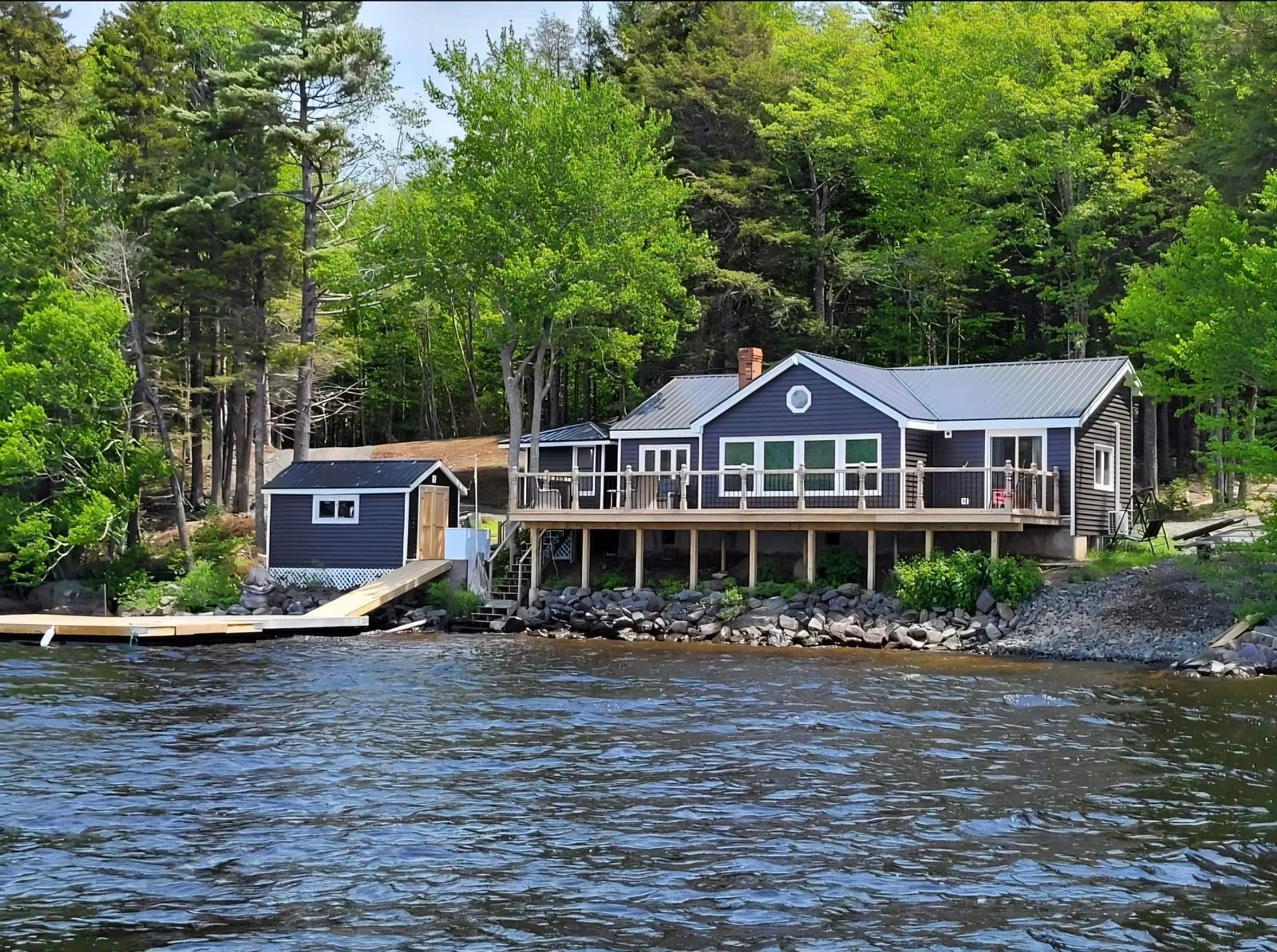 Home with vinyl exterior material, water/lake/river/ocean view for 31 Lake Shore Dr, North Range Nova Scotia B0W 1H0
