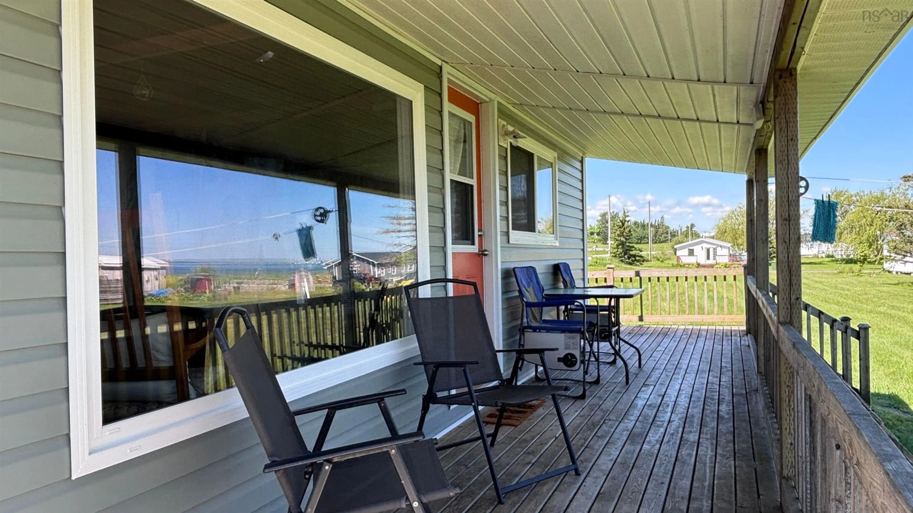 Patio, water/lake/river/ocean view for 11 Douglas Cres, Marshville Nova Scotia B0K 1N0