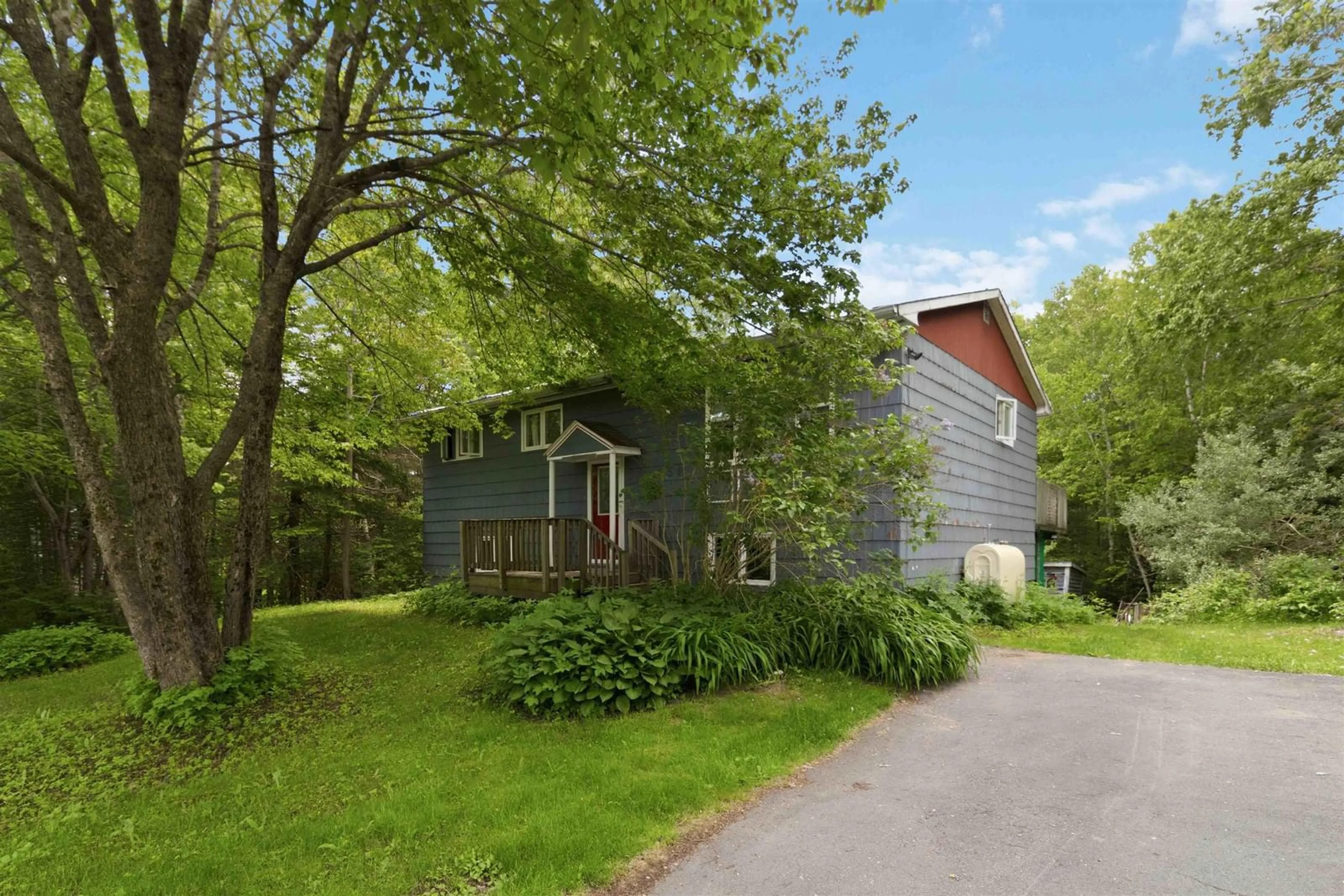 A pic from outside/outdoor area/front of a property/back of a property/a pic from drone, street for 2856 Beaver Bank Rd, Beaver Bank Nova Scotia B4G 1E6