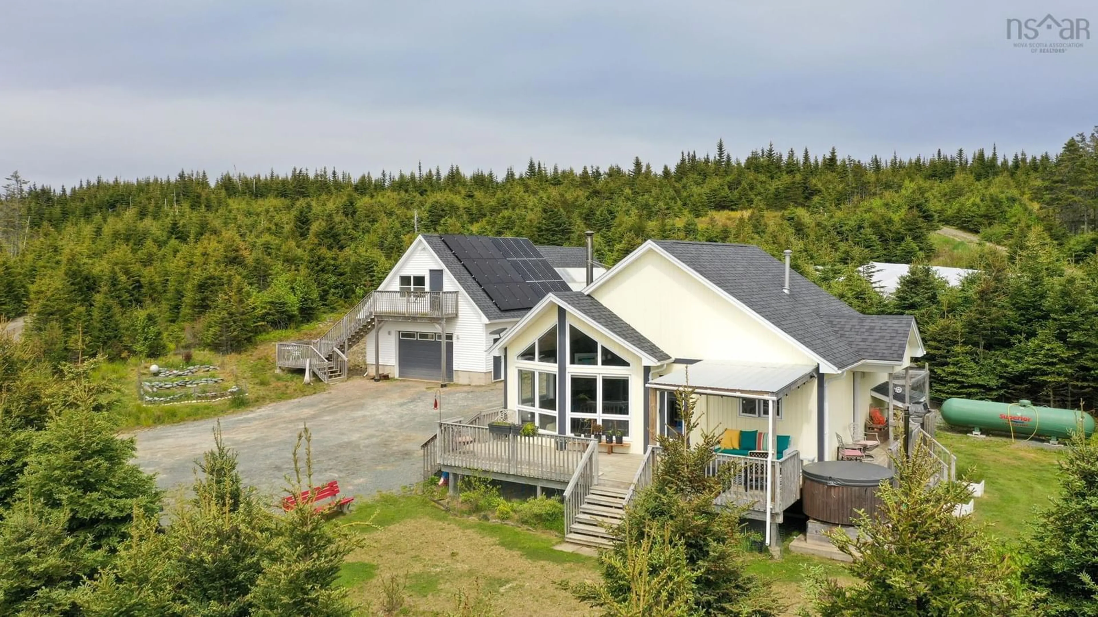 A pic from outside/outdoor area/front of a property/back of a property/a pic from drone, unknown for 2446 Cape Gegogan Rd, Goldenville Nova Scotia B0J 3C0