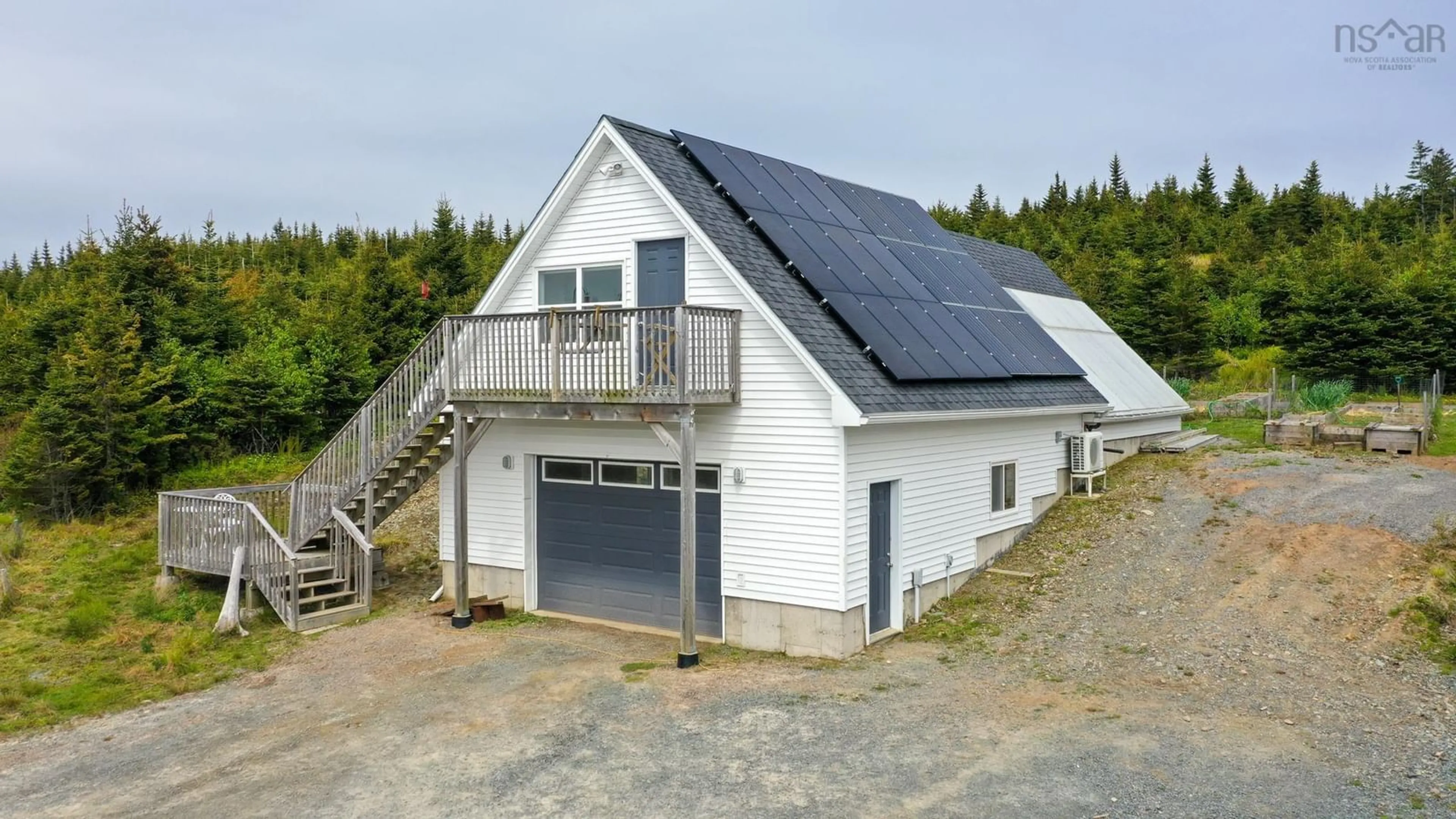 A pic from outside/outdoor area/front of a property/back of a property/a pic from drone, building for 2446 Cape Gegogan Rd, Goldenville Nova Scotia B0J 3C0