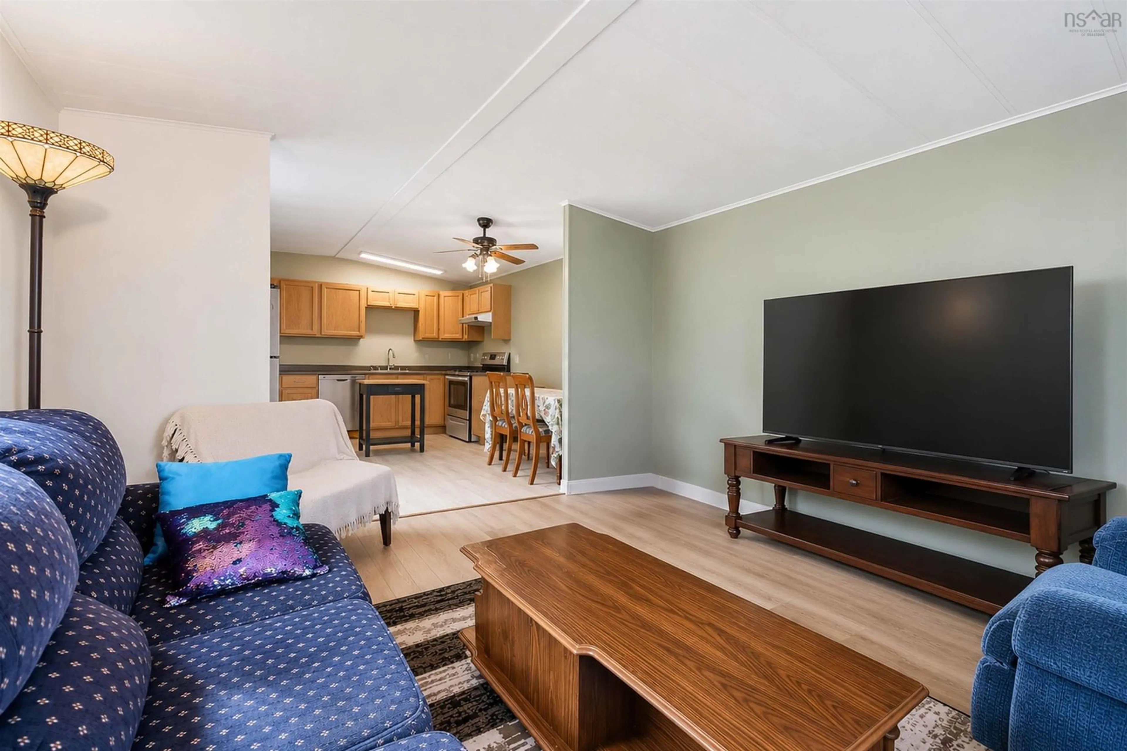 Living room with furniture, wood/laminate floor for 1217 Susan Dr, Beaver Bank Nova Scotia B4E 2N3