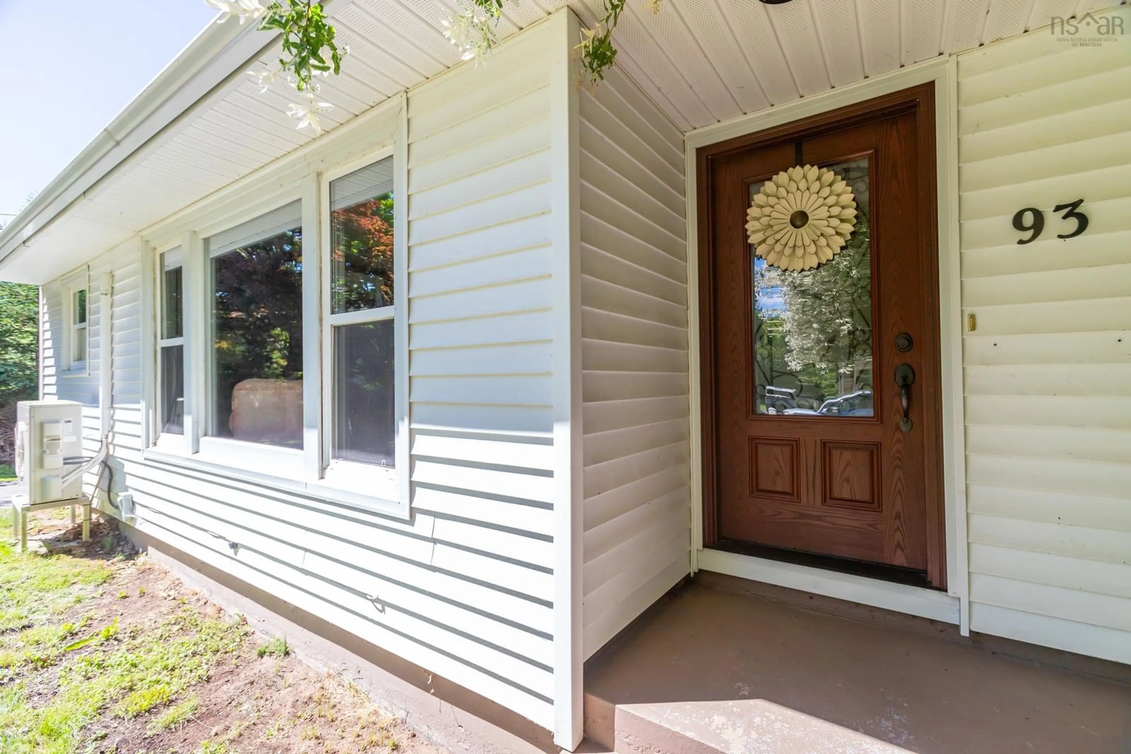 Home with vinyl exterior material, street for 93 School St, Middleton Nova Scotia B0S 1P0