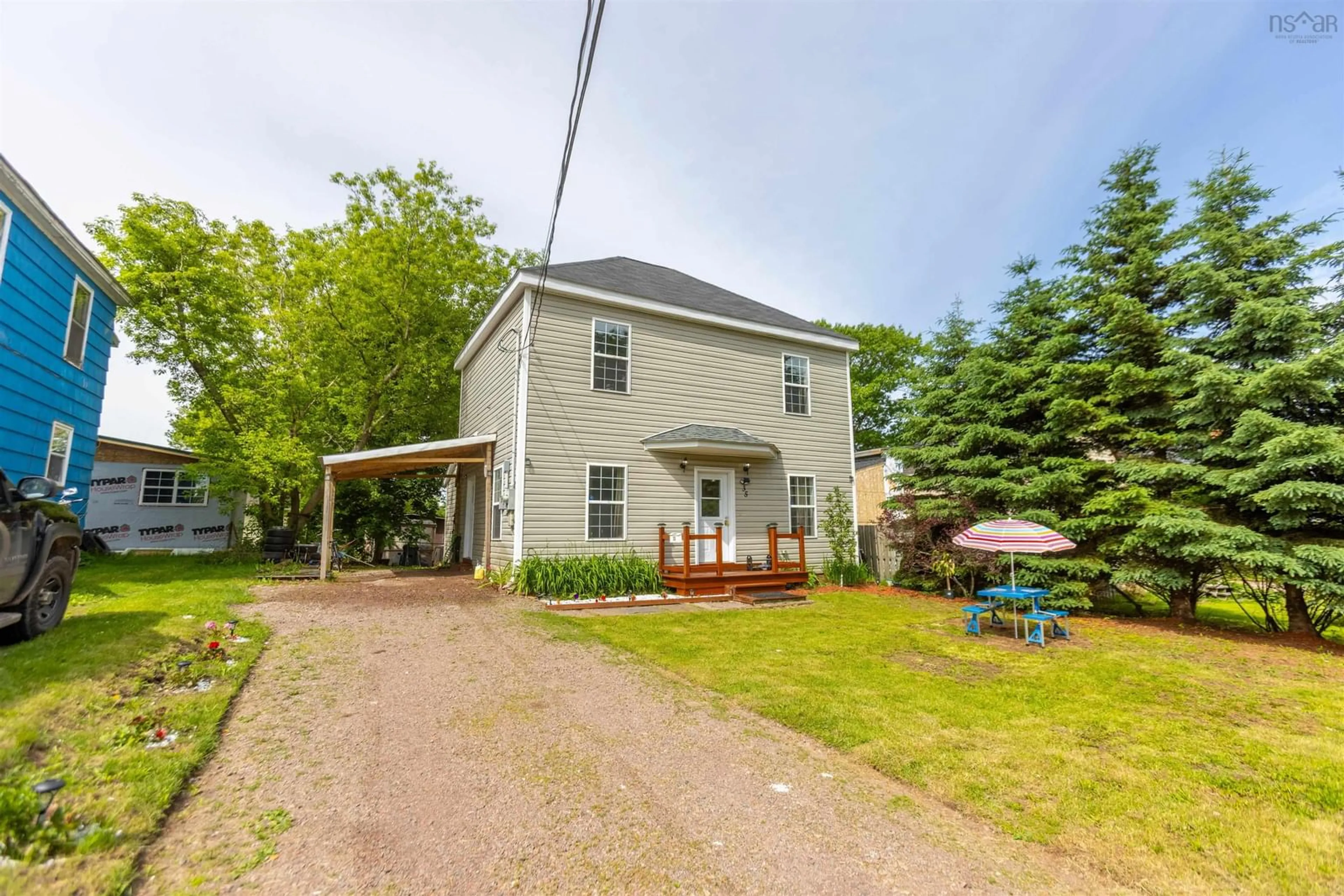 A pic from outside/outdoor area/front of a property/back of a property/a pic from drone, street for 35 Hickman St, Amherst Nova Scotia B4H 2M3