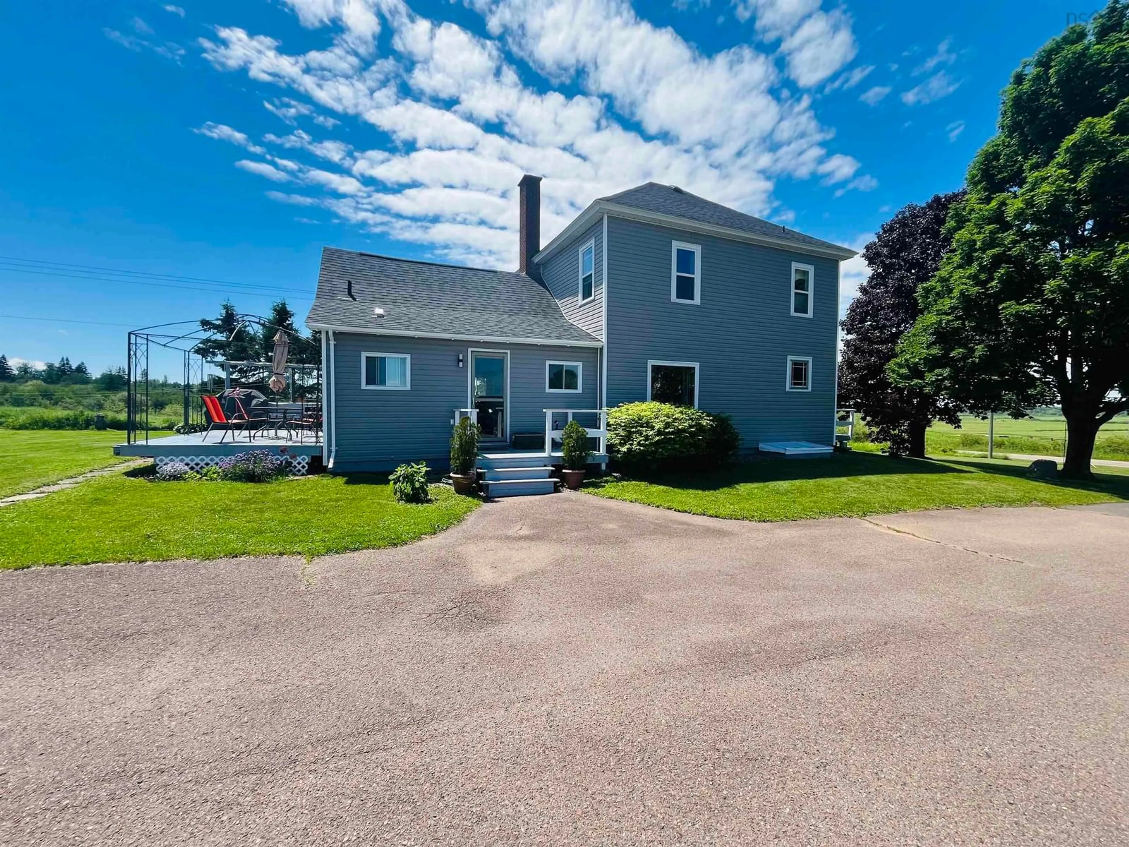 A pic from outside/outdoor area/front of a property/back of a property/a pic from drone, water/lake/river/ocean view for 4534 302 Hwy, Upper Nappan Nova Scotia B4H 3Y4