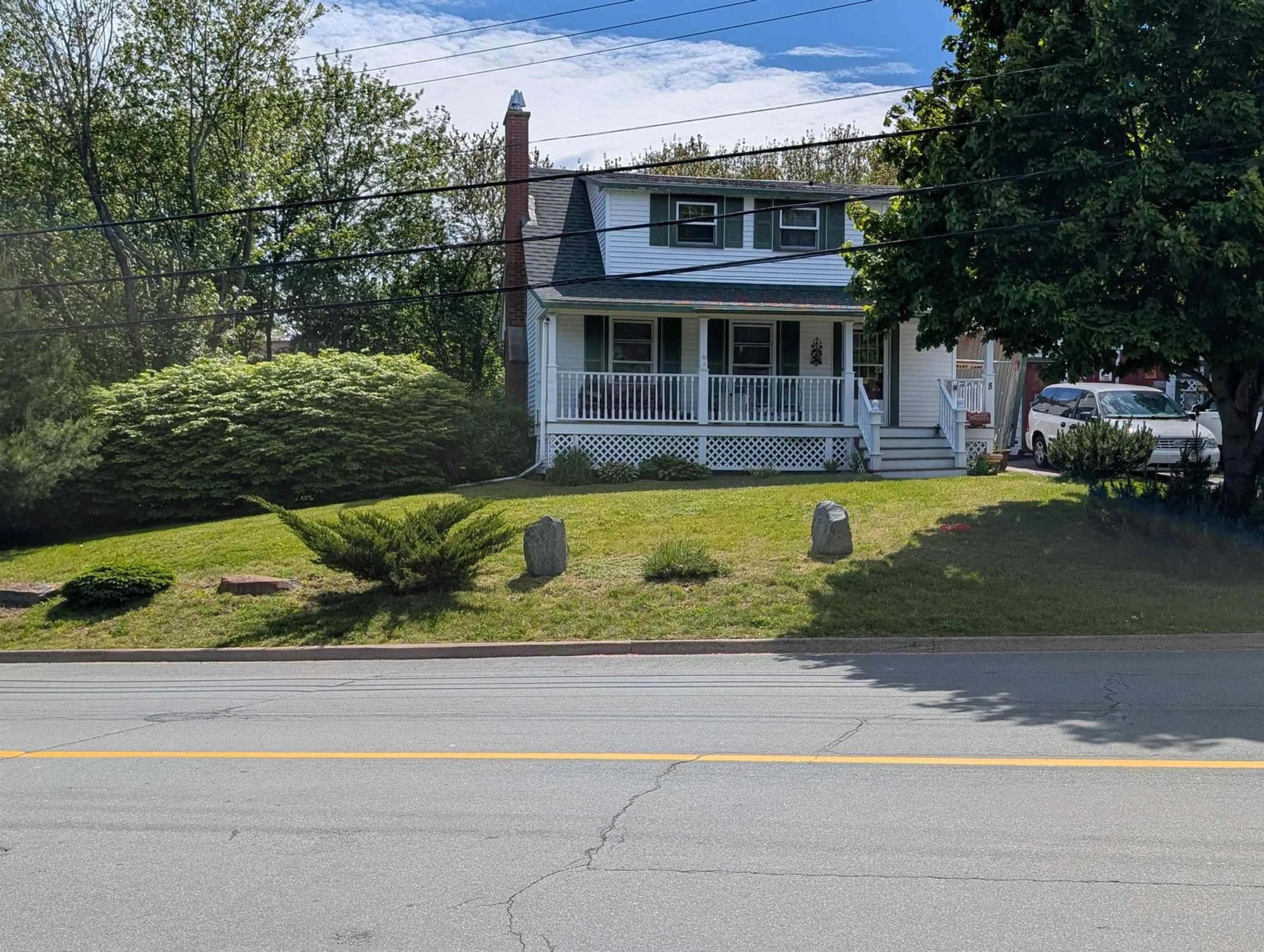A pic from outside/outdoor area/front of a property/back of a property/a pic from drone, street for 8 Major St, Westphal Nova Scotia B2X 1A4