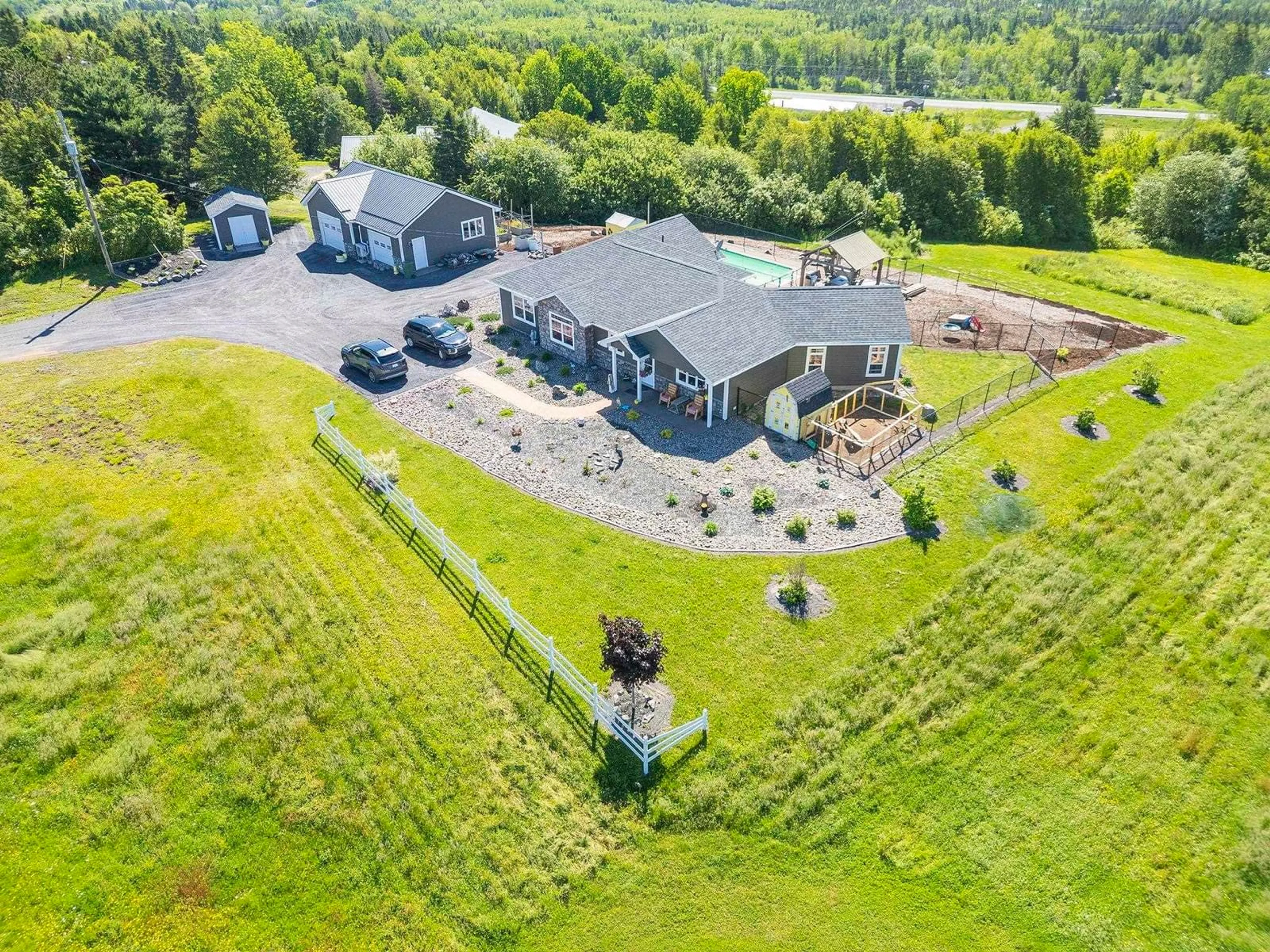 A pic from outside/outdoor area/front of a property/back of a property/a pic from drone, unknown for 219 Green Hill Rd, Alma Nova Scotia B0K 2A0