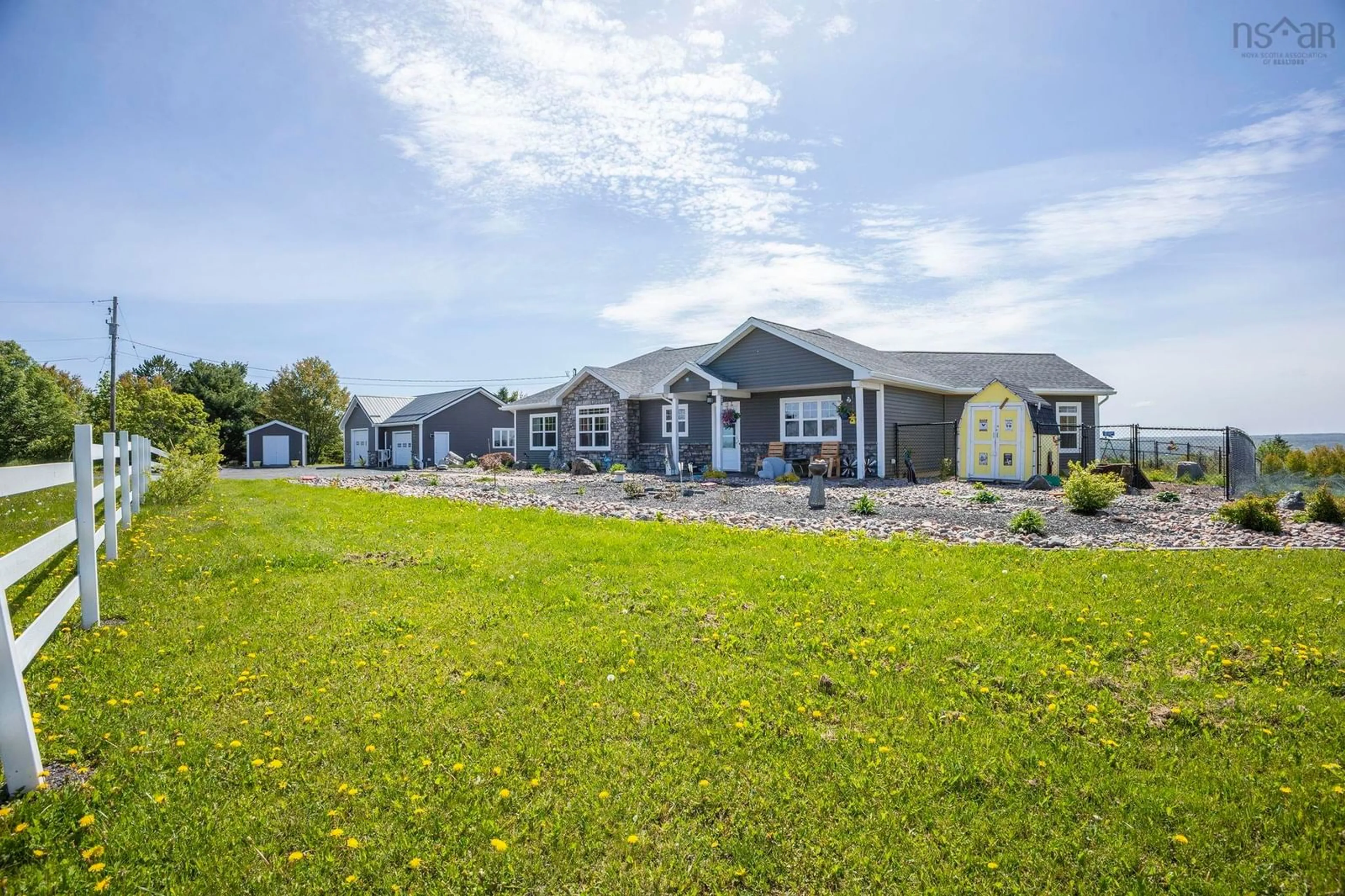 A pic from outside/outdoor area/front of a property/back of a property/a pic from drone, unknown for 219 Green Hill Rd, Alma Nova Scotia B0K 2A0
