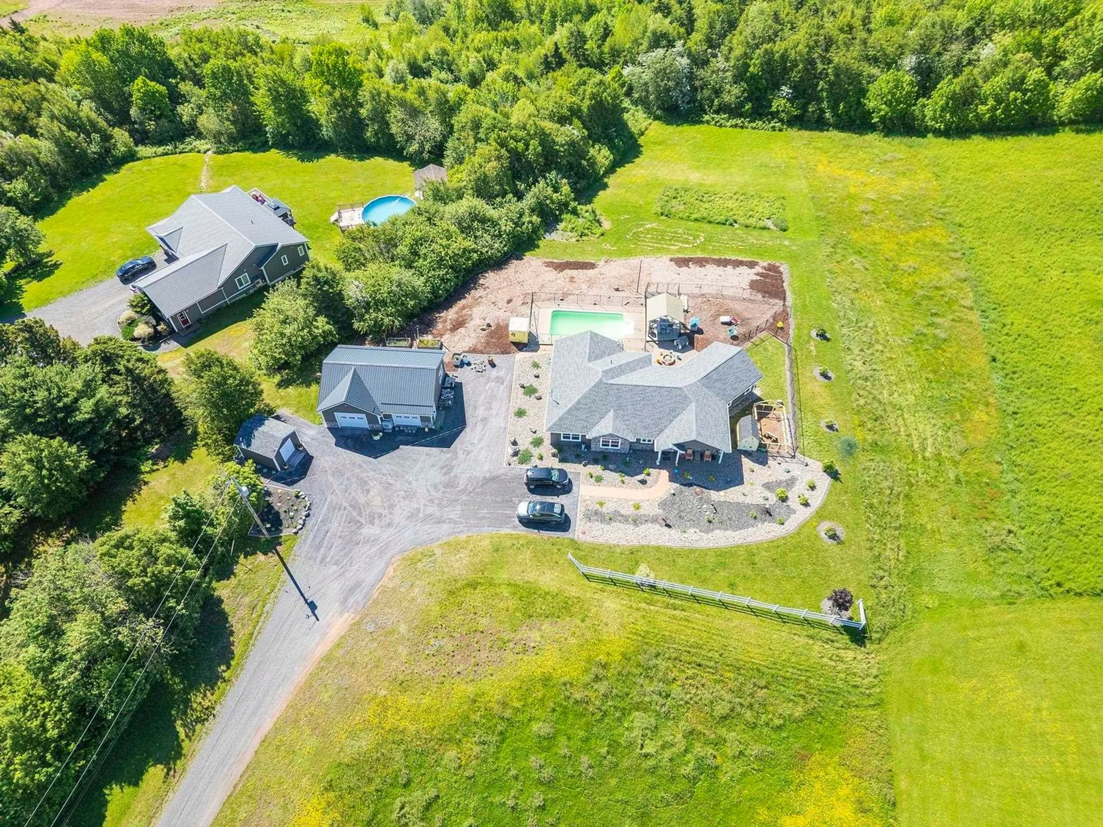 A pic from outside/outdoor area/front of a property/back of a property/a pic from drone, water/lake/river/ocean view for 219 Green Hill Rd, Alma Nova Scotia B0K 2A0