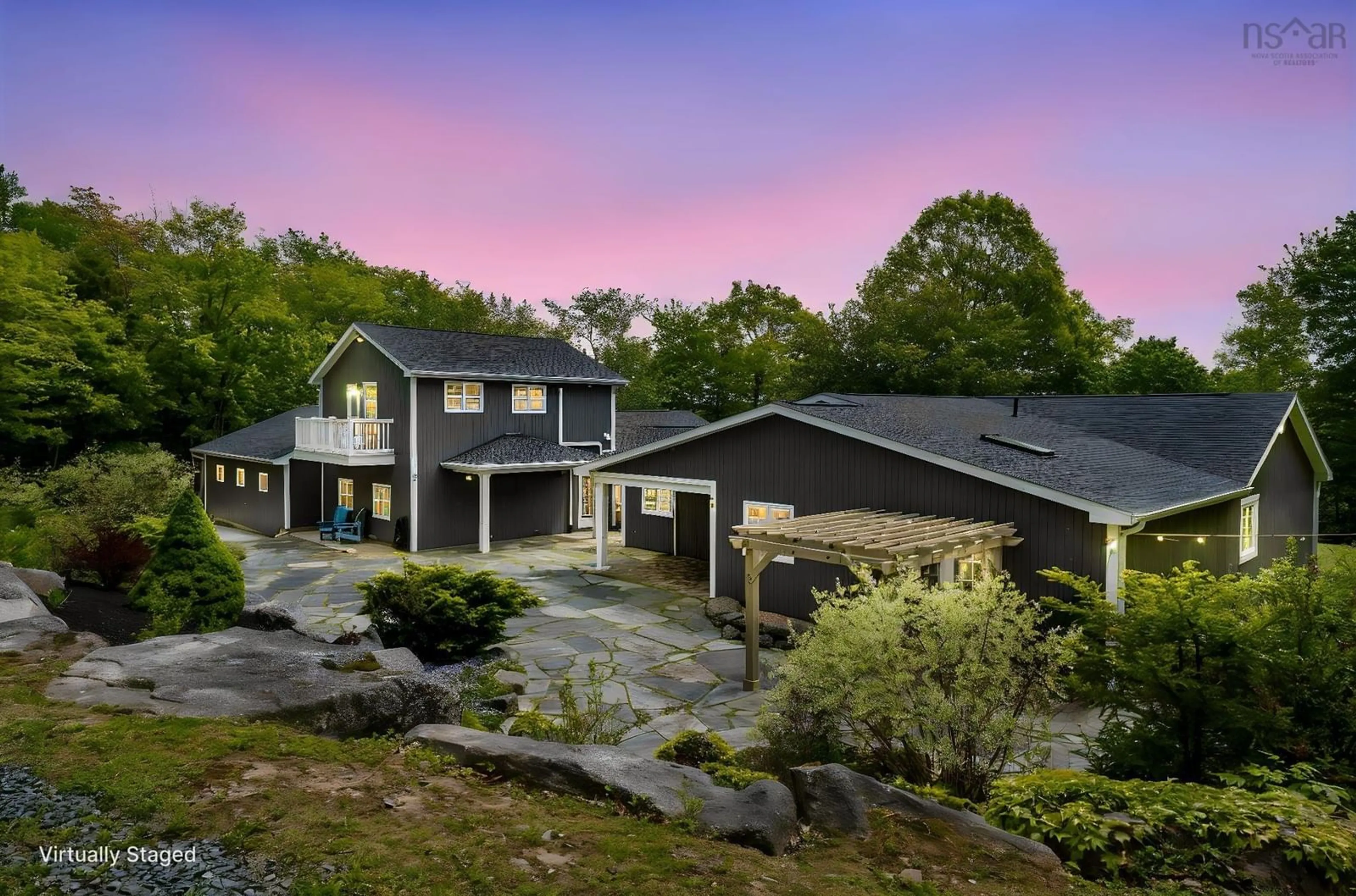 A pic from outside/outdoor area/front of a property/back of a property/a pic from drone, mountain view for 5 Confederation Ave, Fall River Nova Scotia B2T 1N1