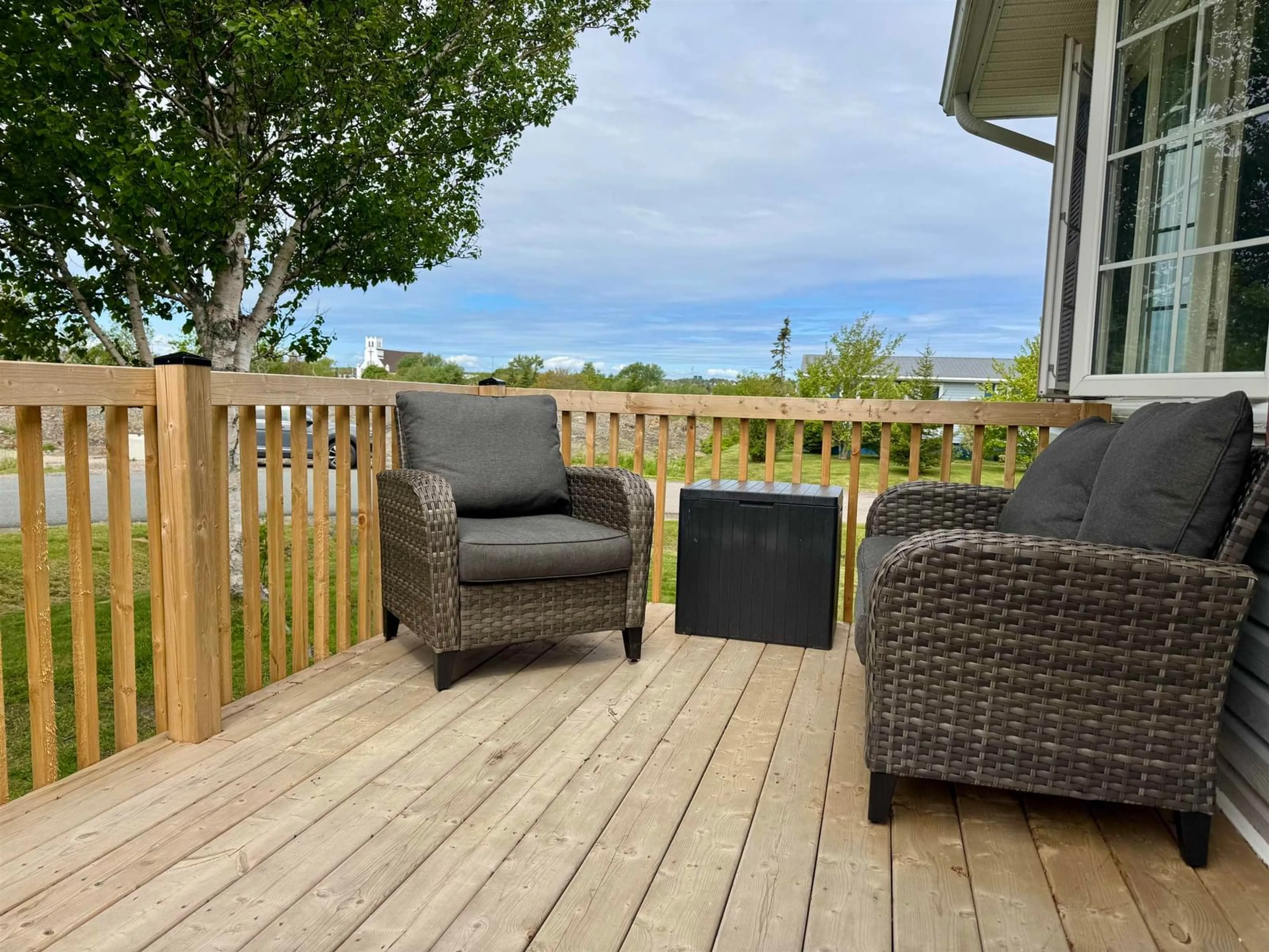 Patio, water/lake/river/ocean view for 12 Don-Gordon Street St, Glace Bay Nova Scotia B1A 6A2