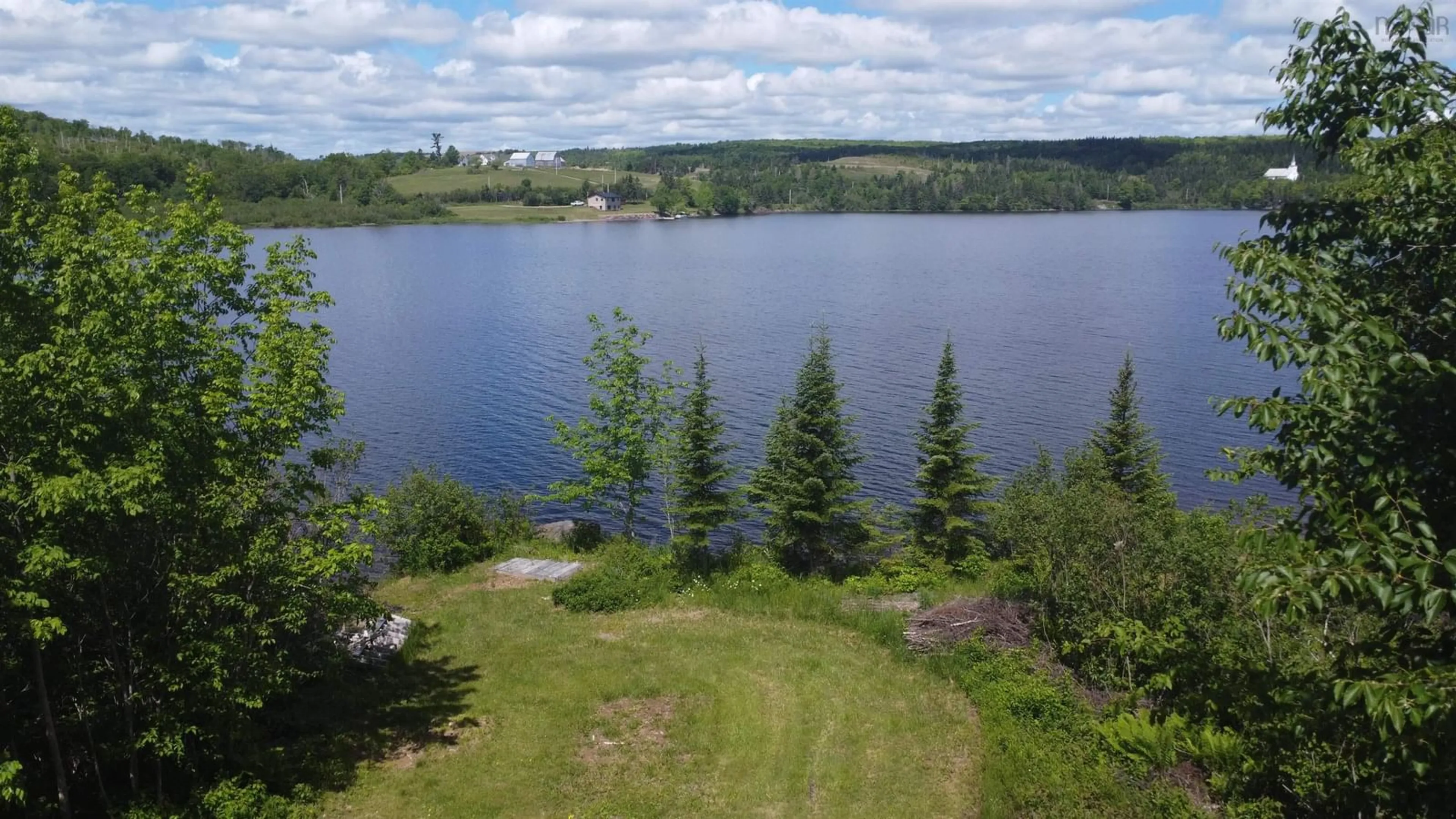 A pic from outside/outdoor area/front of a property/back of a property/a pic from drone, water/lake/river/ocean view for 100 Loon Lake Road, Loch Katrine Nova Scotia B0H 1M0