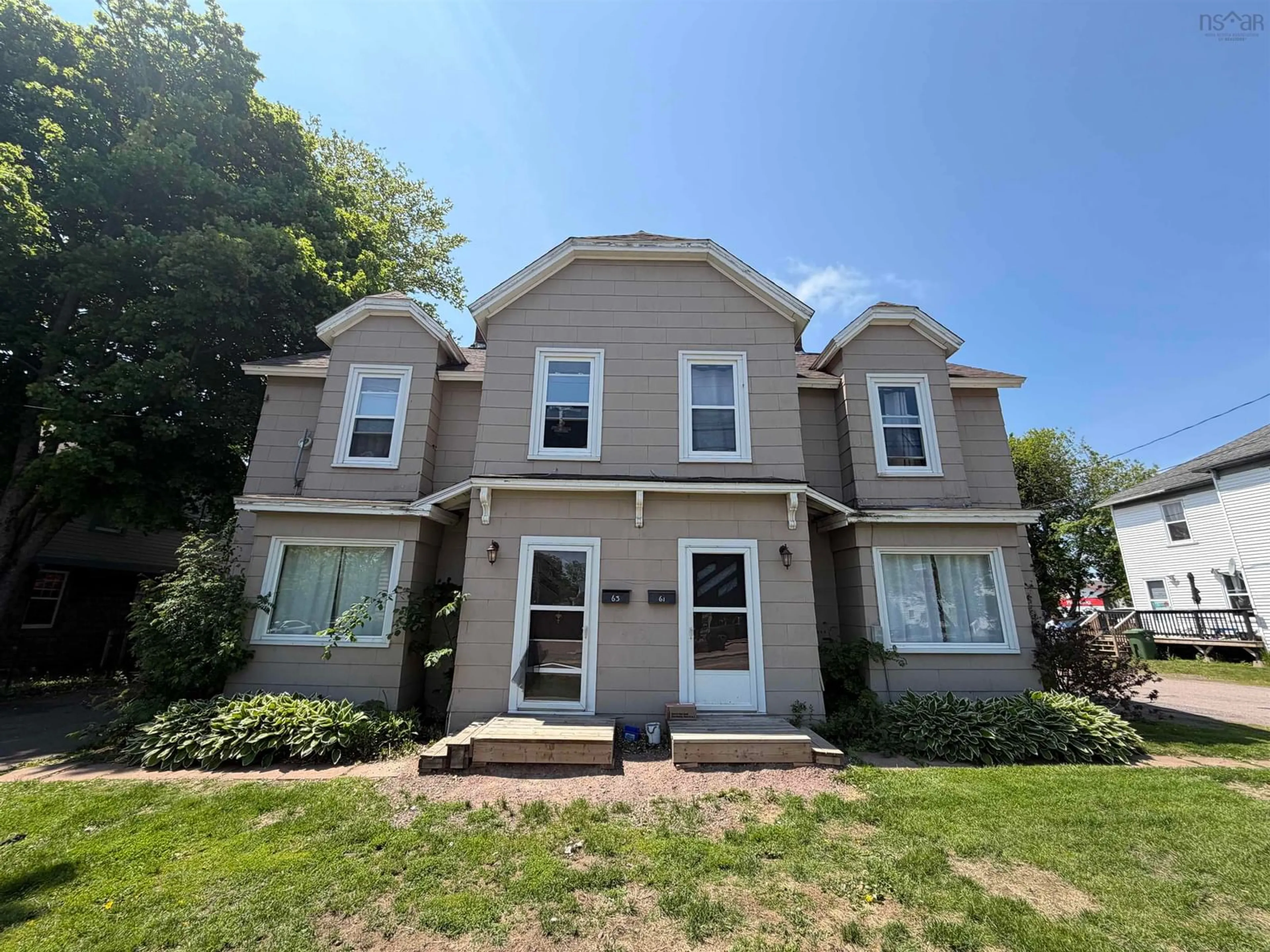Home with vinyl exterior material, building for 61-63 Albion St, Amherst Nova Scotia B4H 2W2