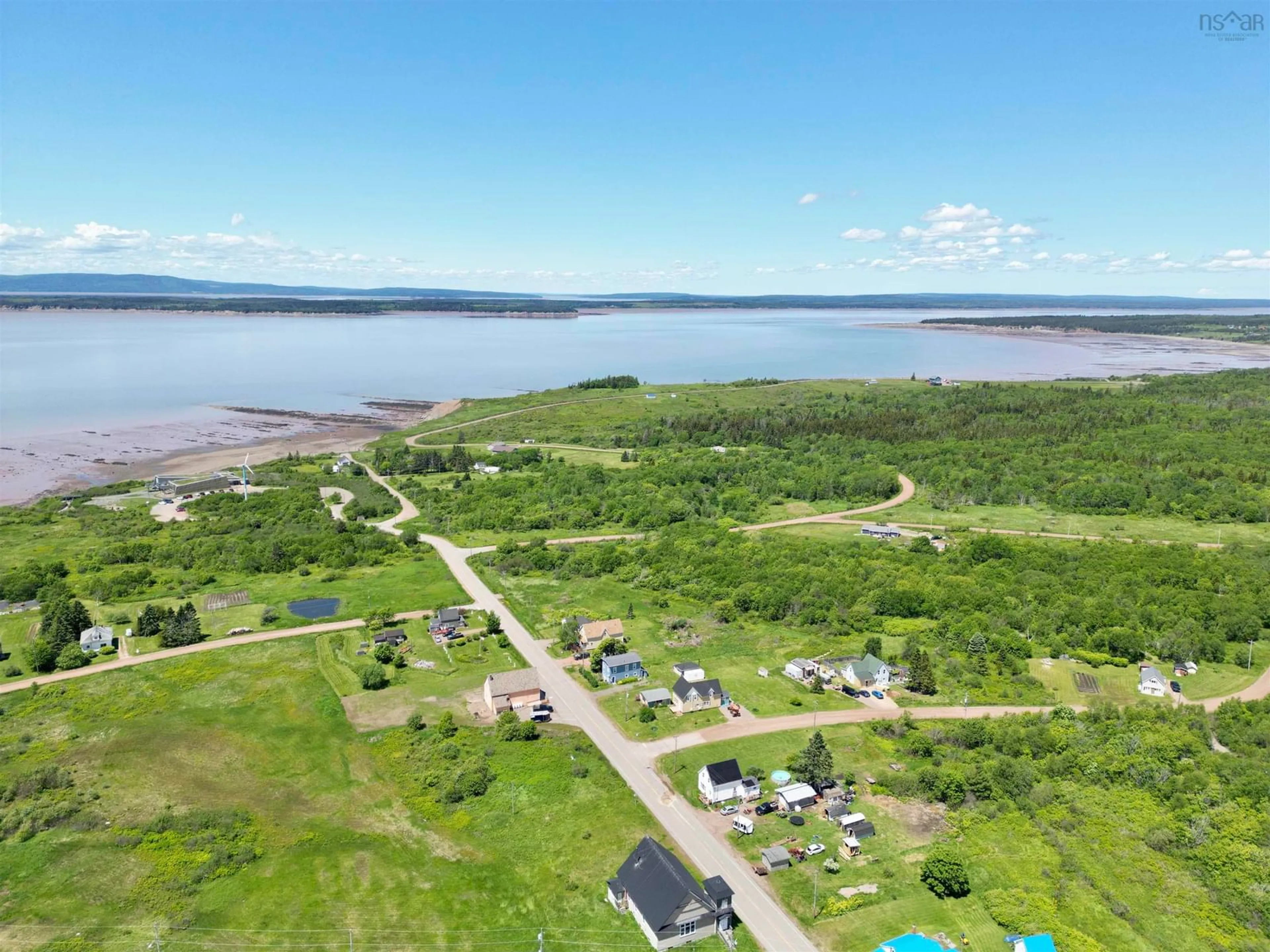 A pic from outside/outdoor area/front of a property/back of a property/a pic from drone, water/lake/river/ocean view for 7 Grey St, Joggins Nova Scotia B4H 1A0